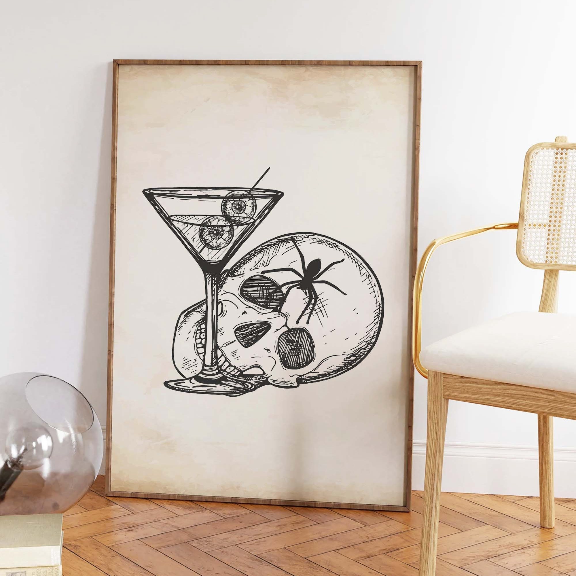 Skull Martini Print - Image 4