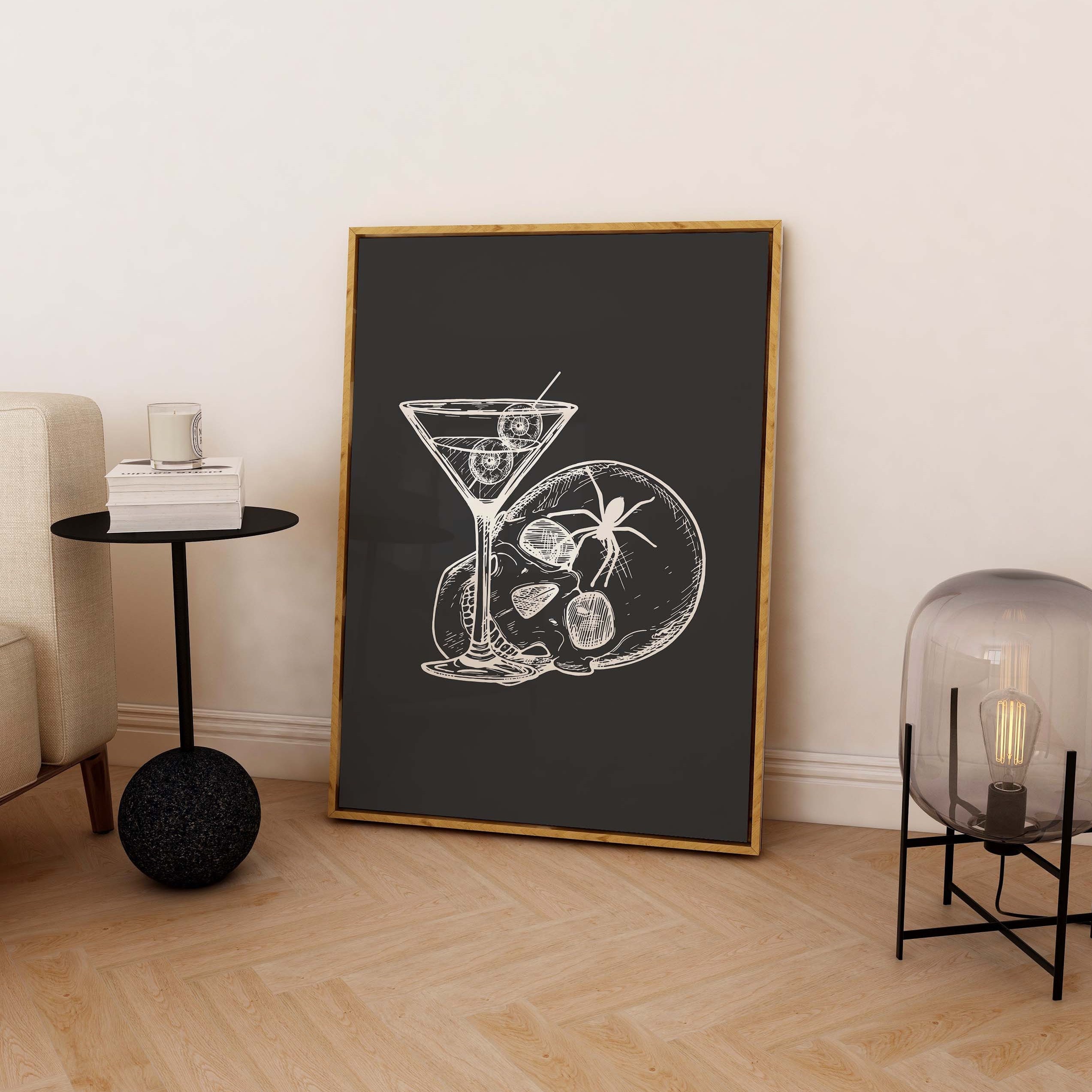 Skull Martini Print - Image 3