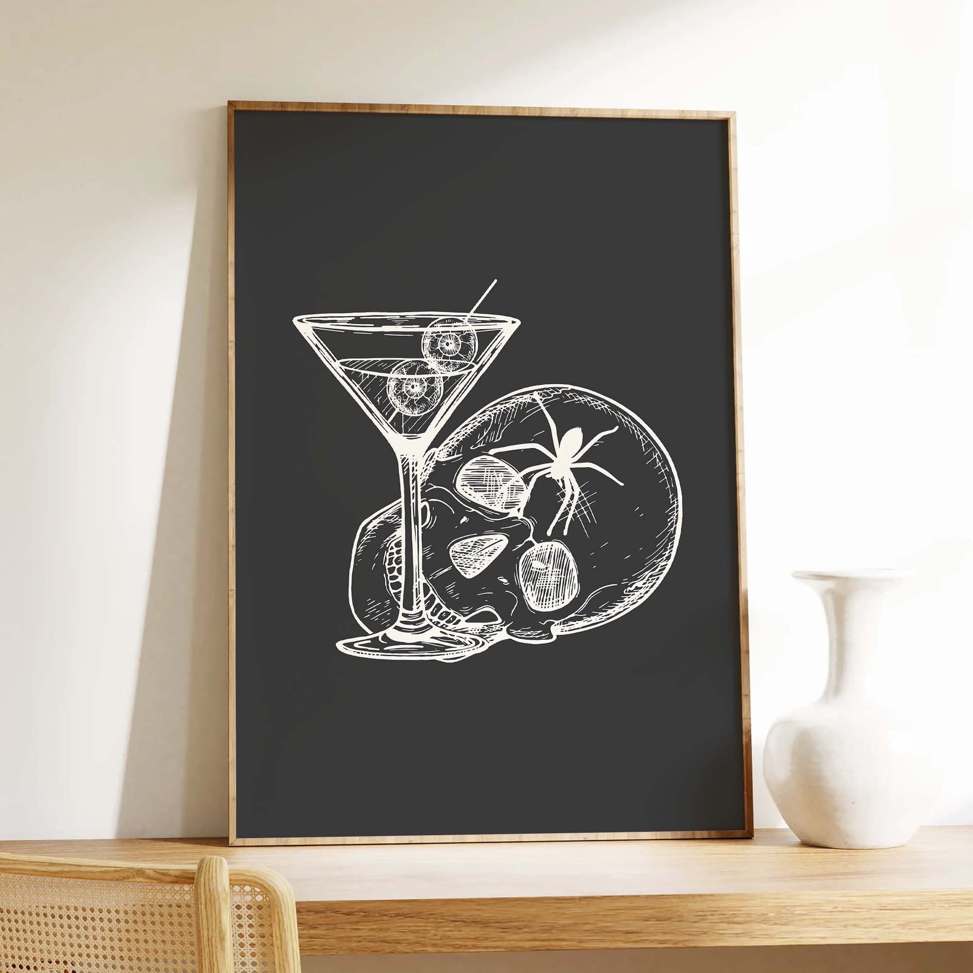 Skull Martini Print - Image 4