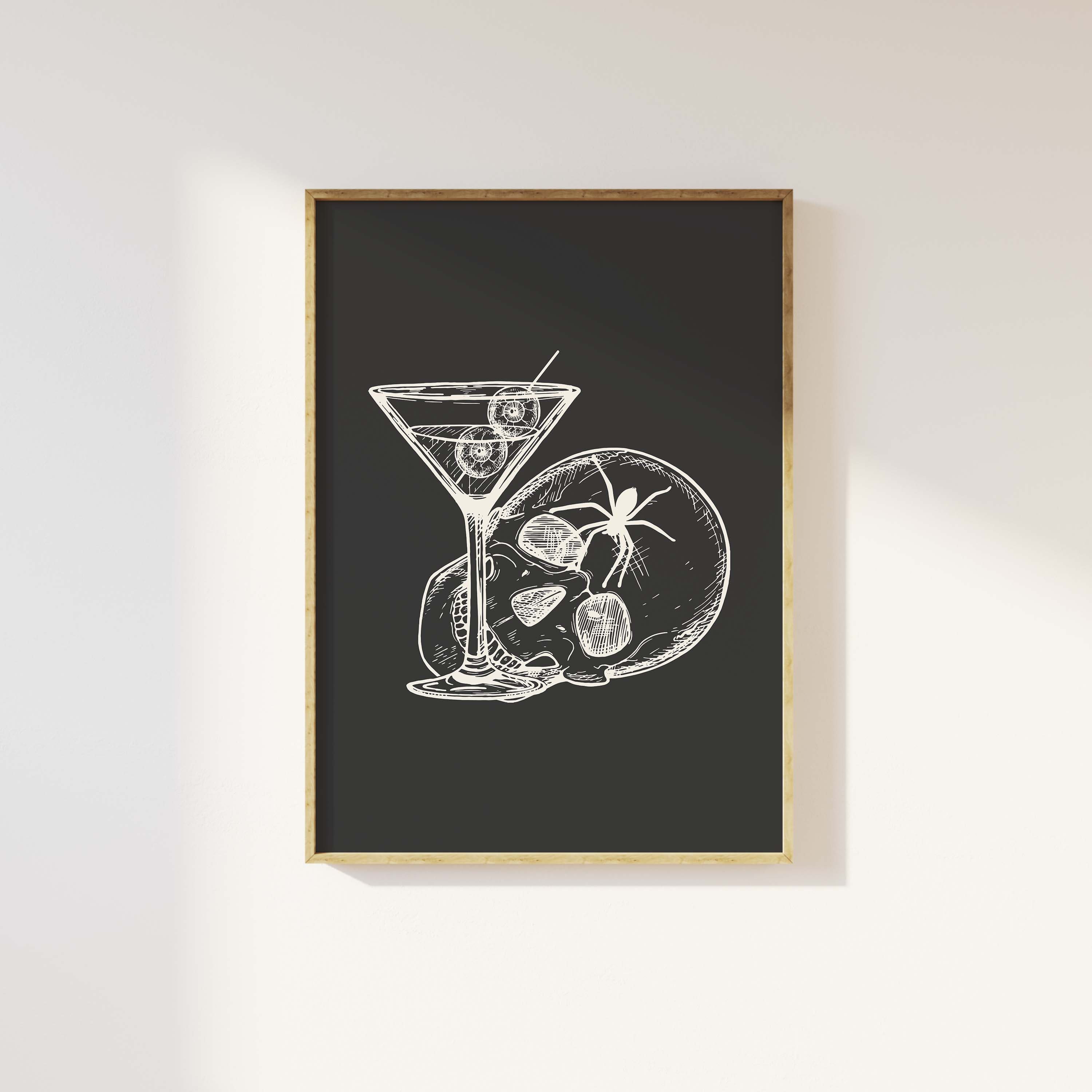 Skull Martini Print - Image 5