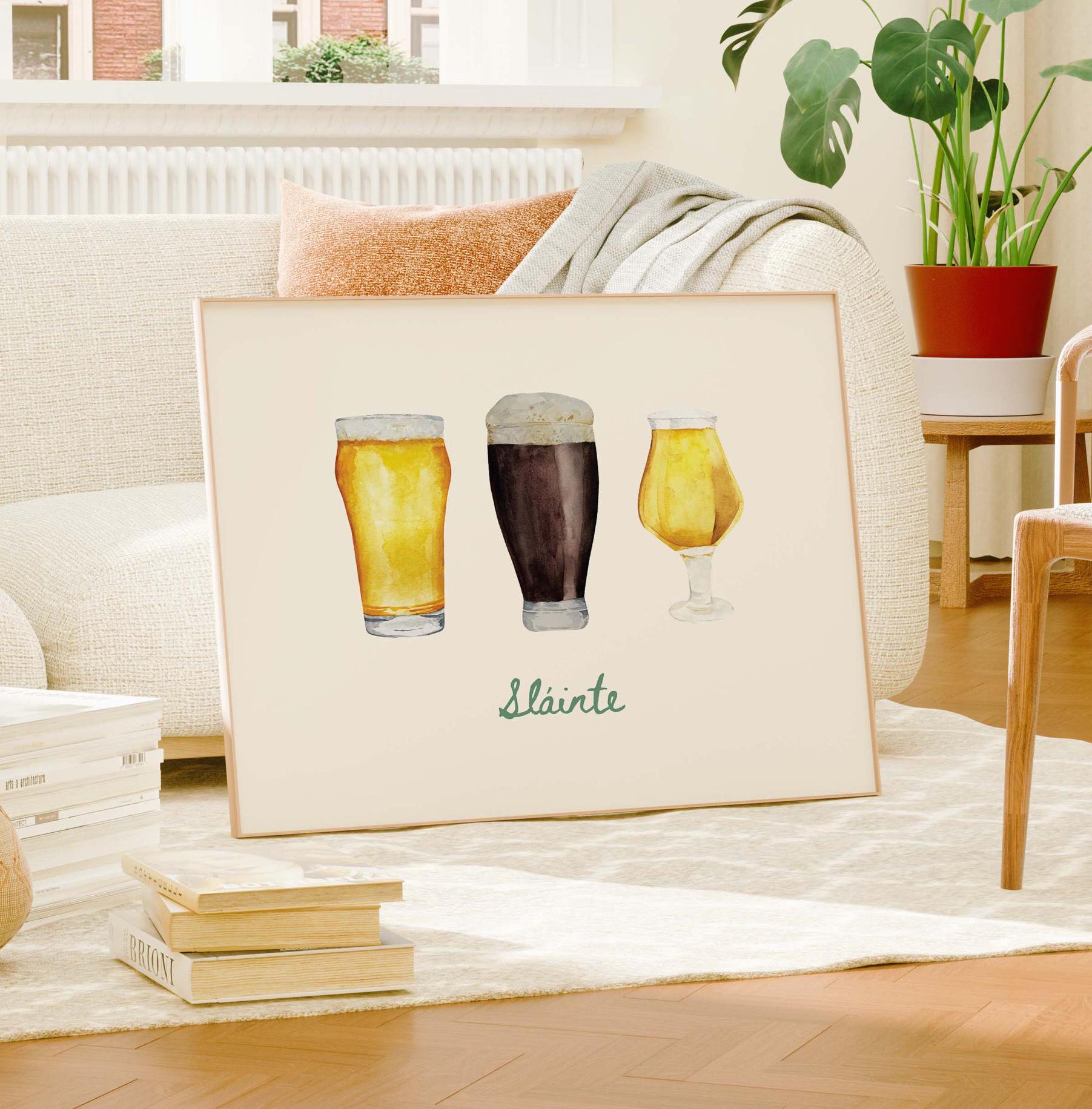Sláinte Beer Print