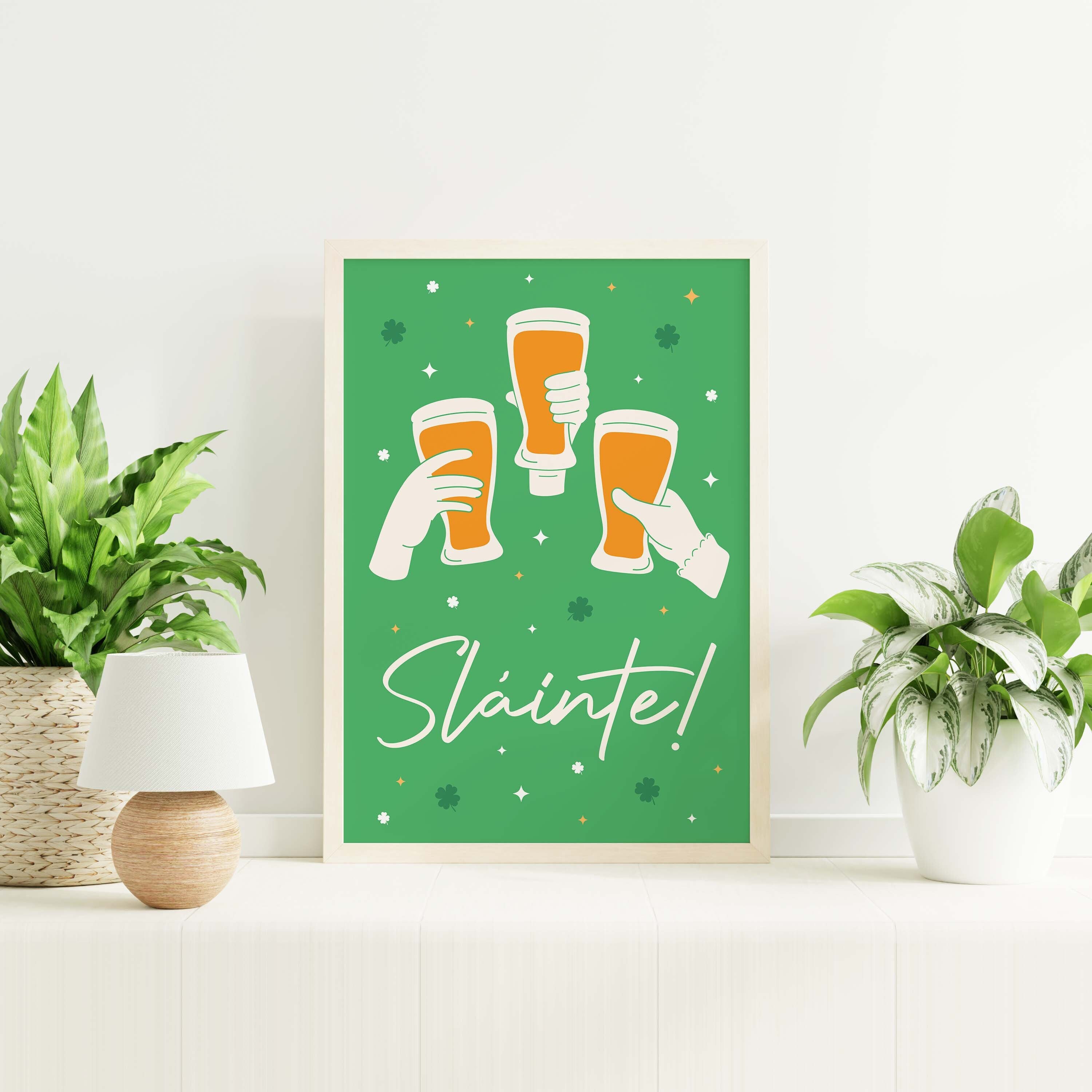 Slàinte Cheers Print