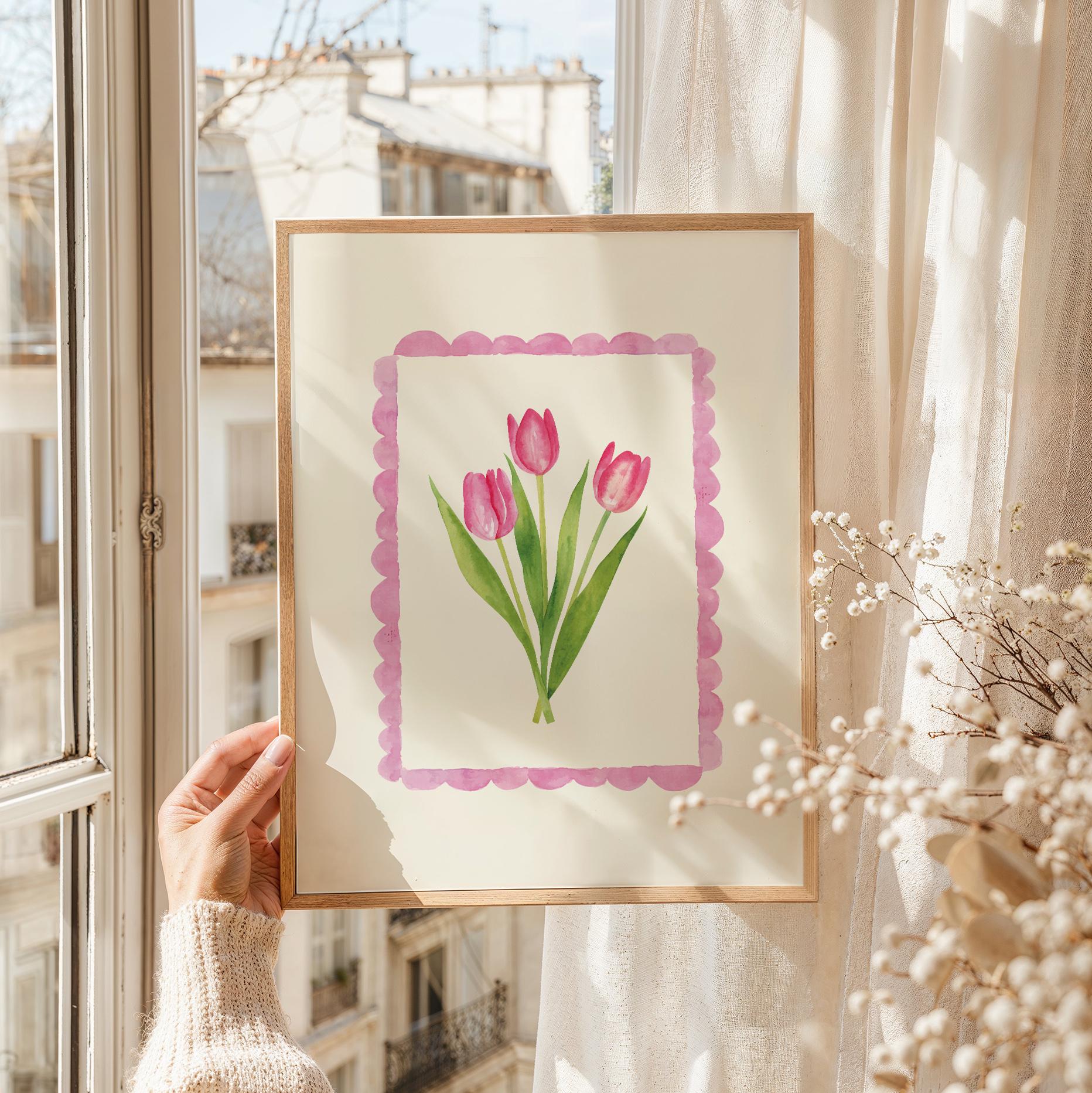 Spring Tulips Frame Print - Image 2