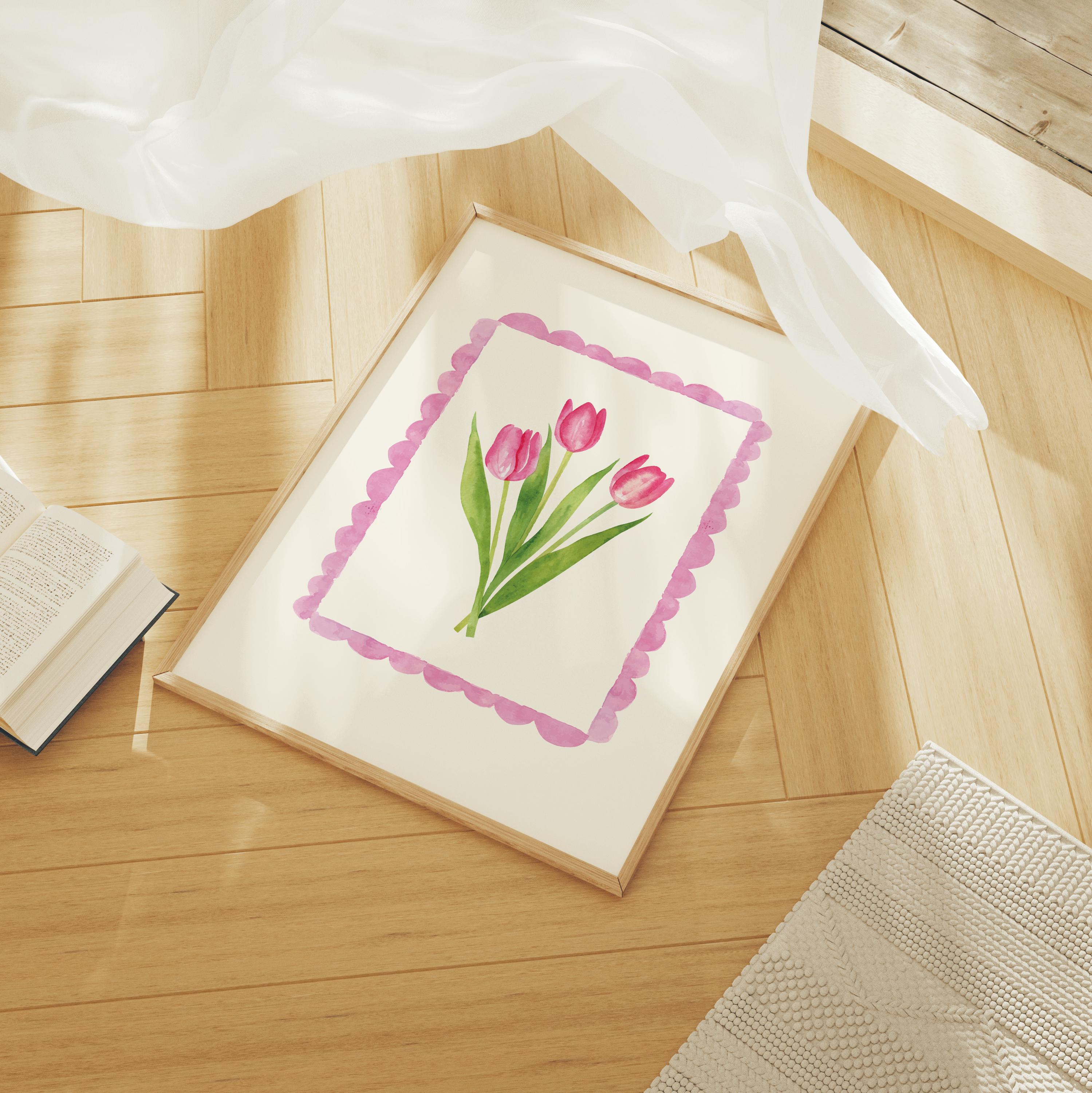 Spring Tulips Frame Print - Image 3