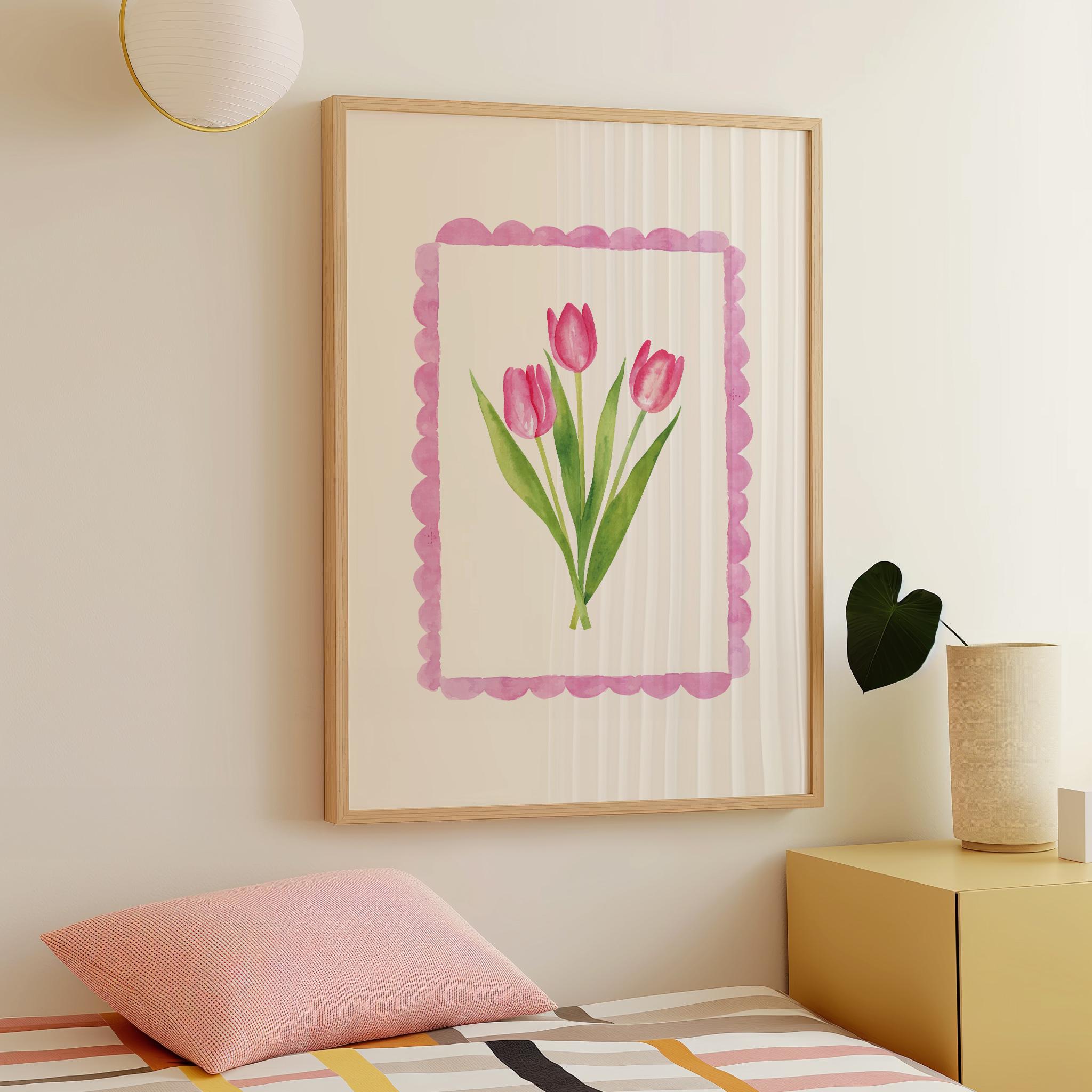 Spring Tulips Frame Print - Image 4