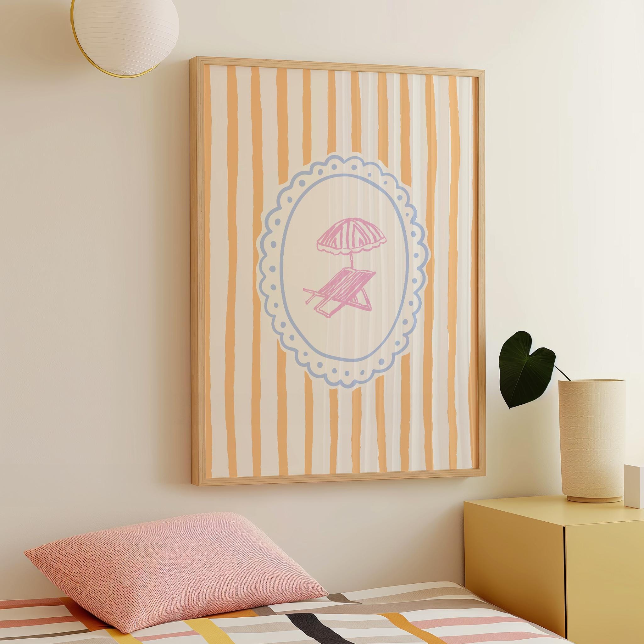 Striped Beach Print - Image 5