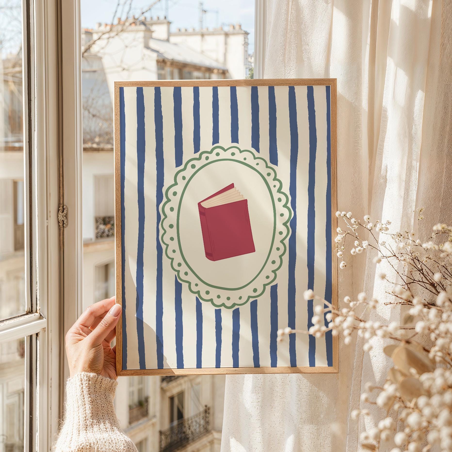 Striped Book Print - Image 4