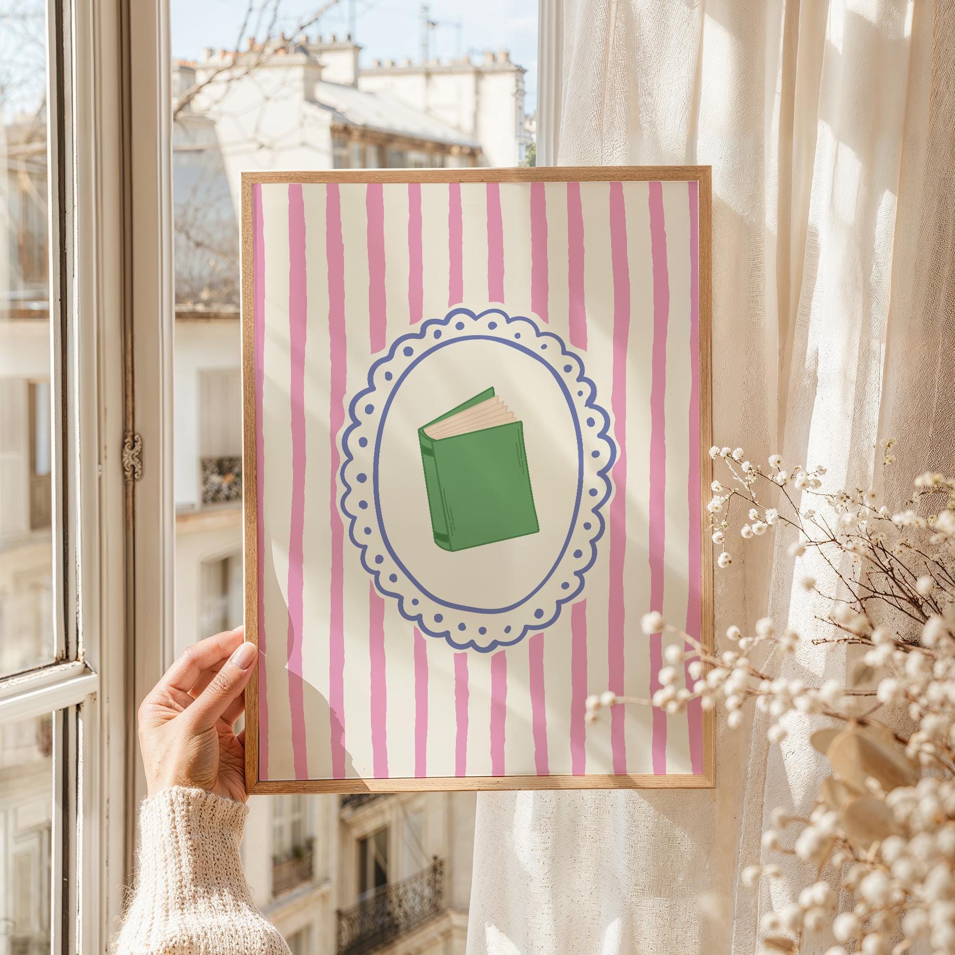 Striped Book Print - Image 2