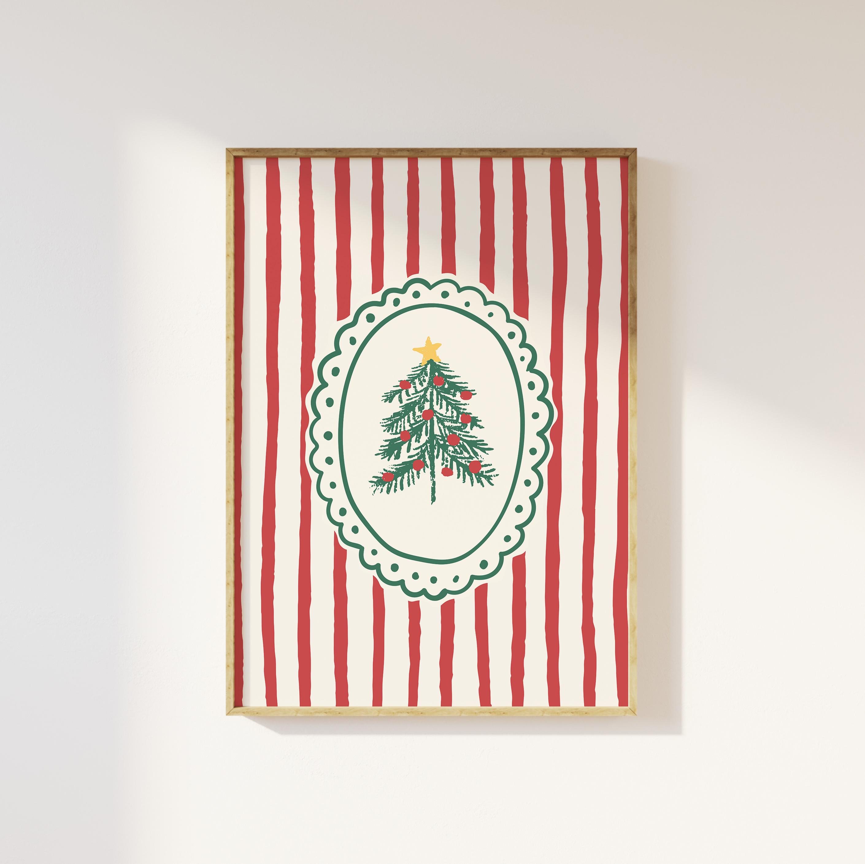 Striped Christmas Print - Image 5