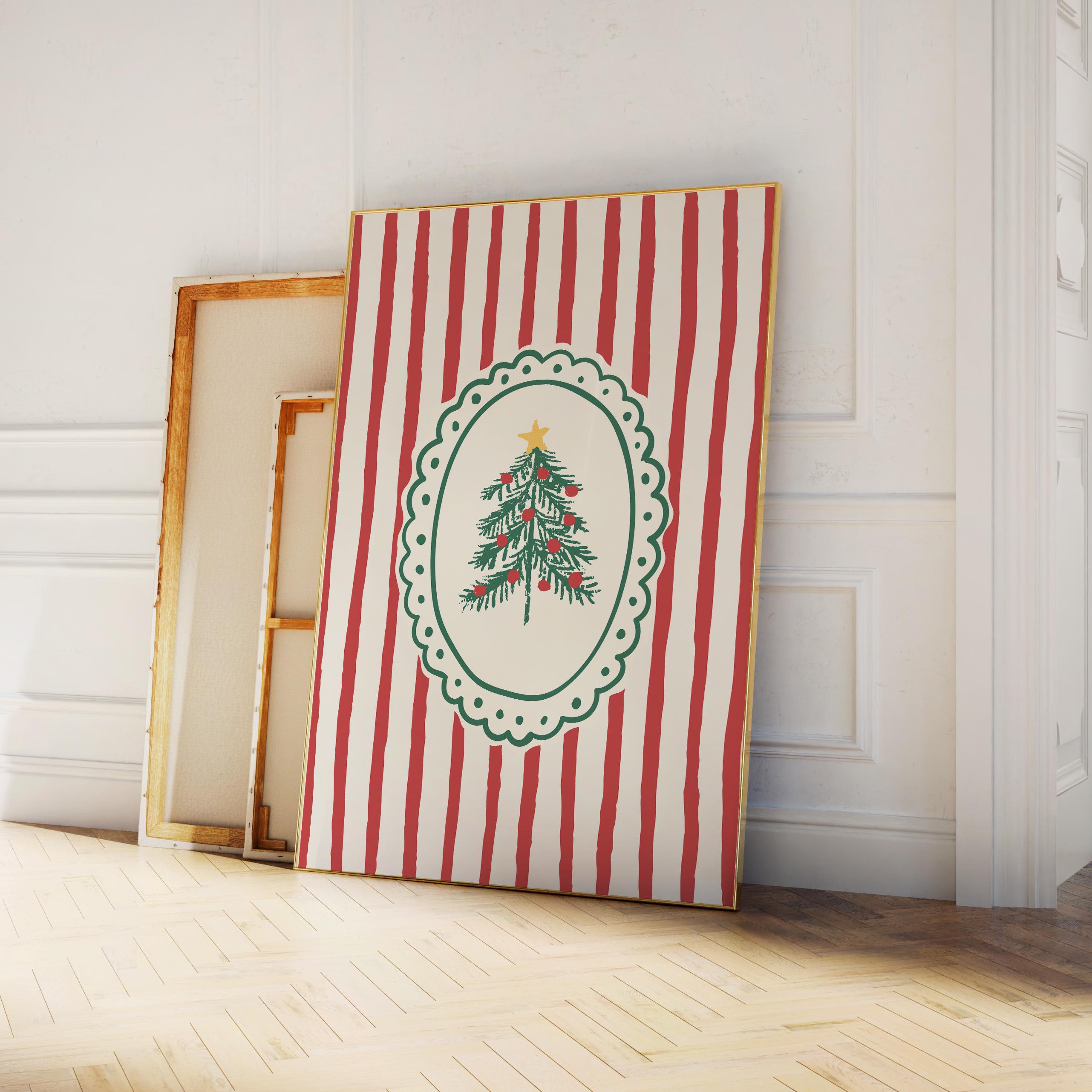 Striped Christmas Print - Image 4