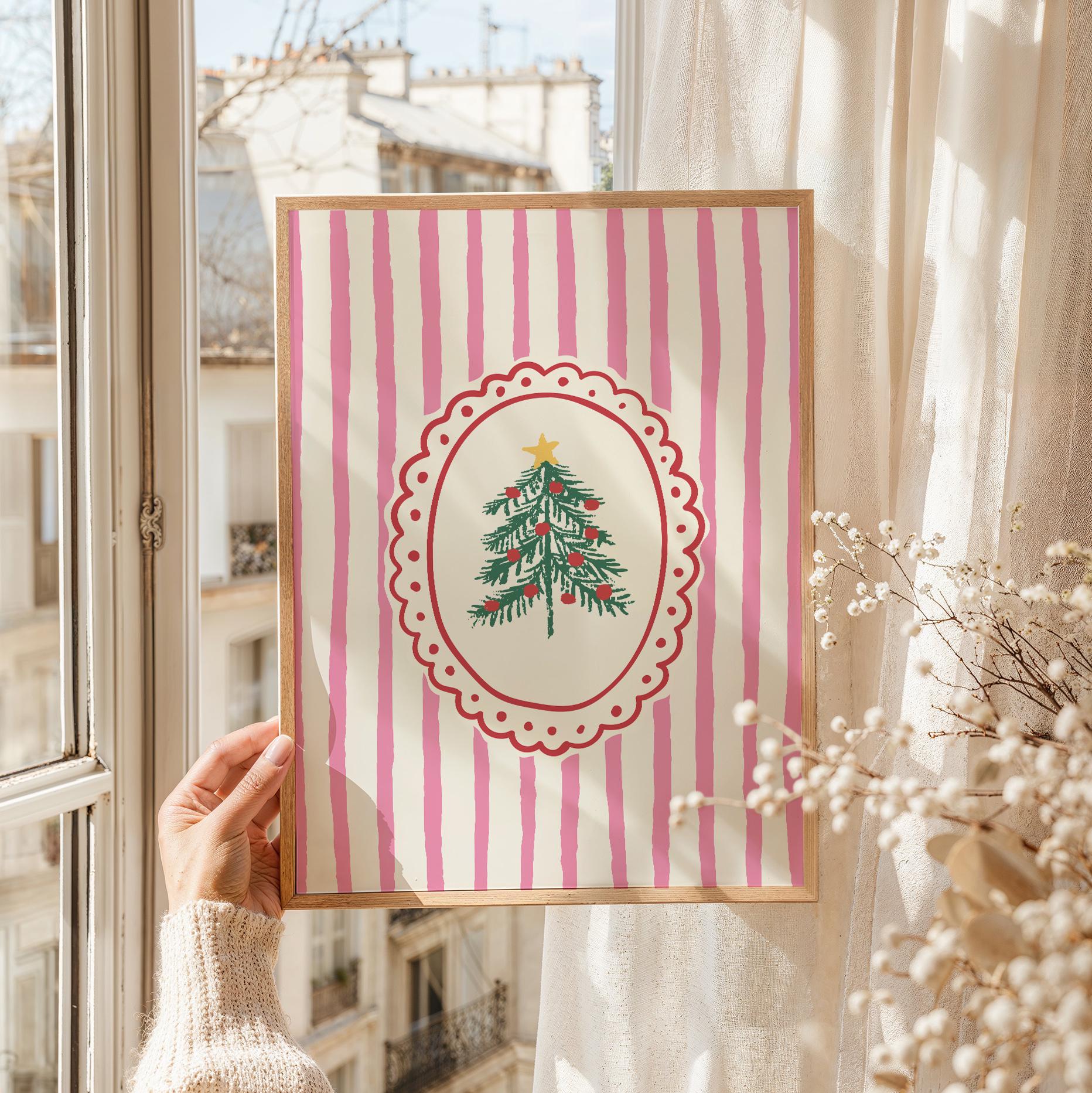 Striped Christmas Print - Image 2