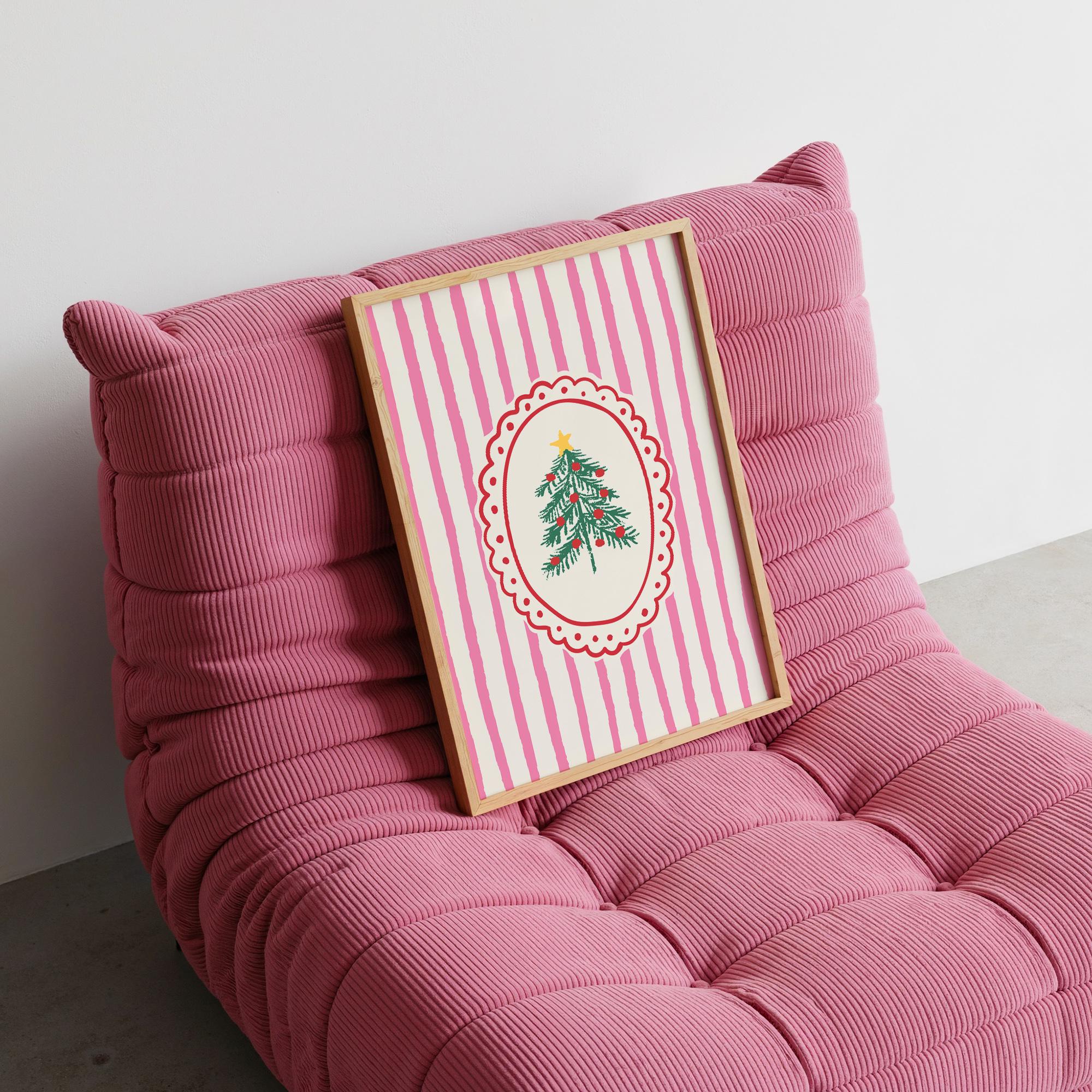 Striped Christmas Print - Image 4