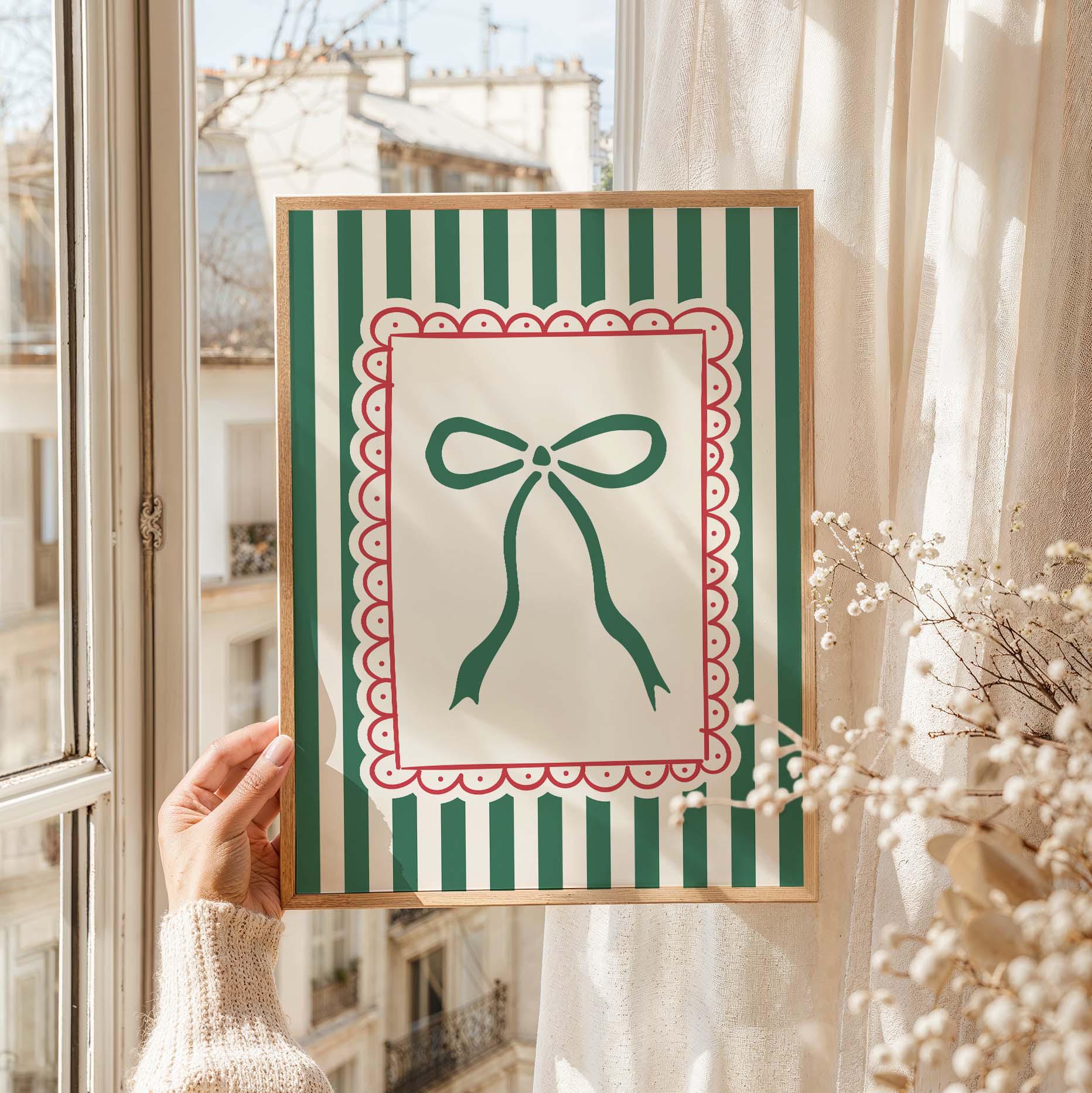 Striped Christmas Print - Image 3
