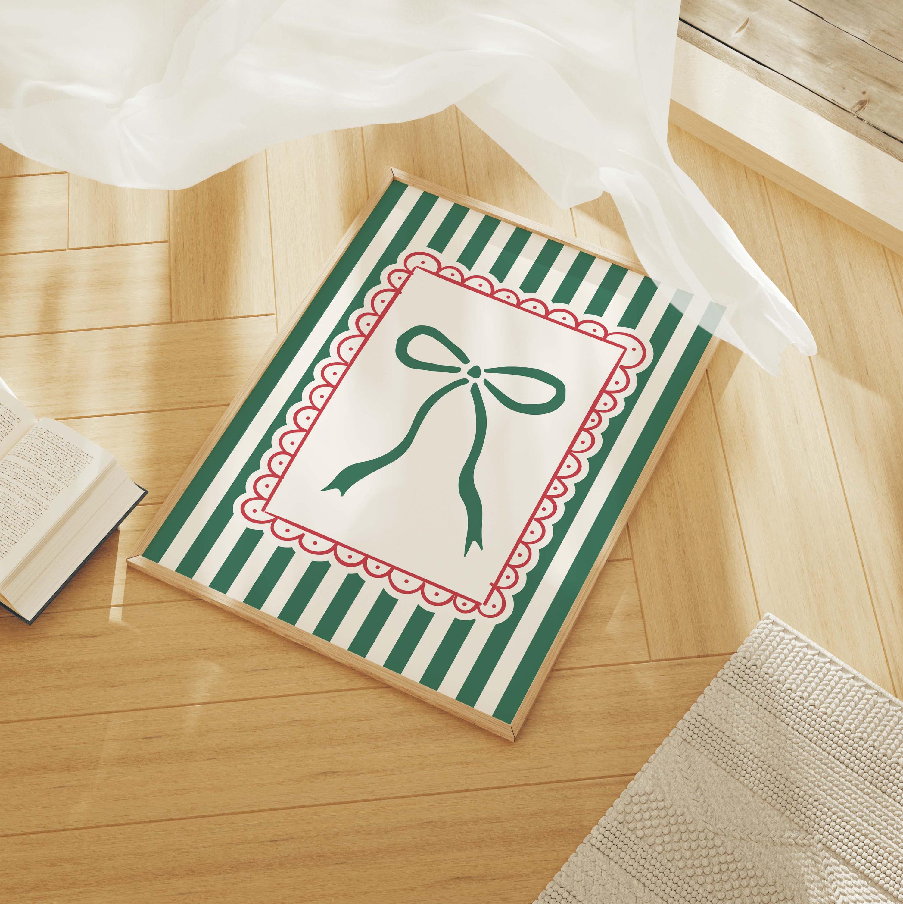 Striped Christmas Print - Image 4