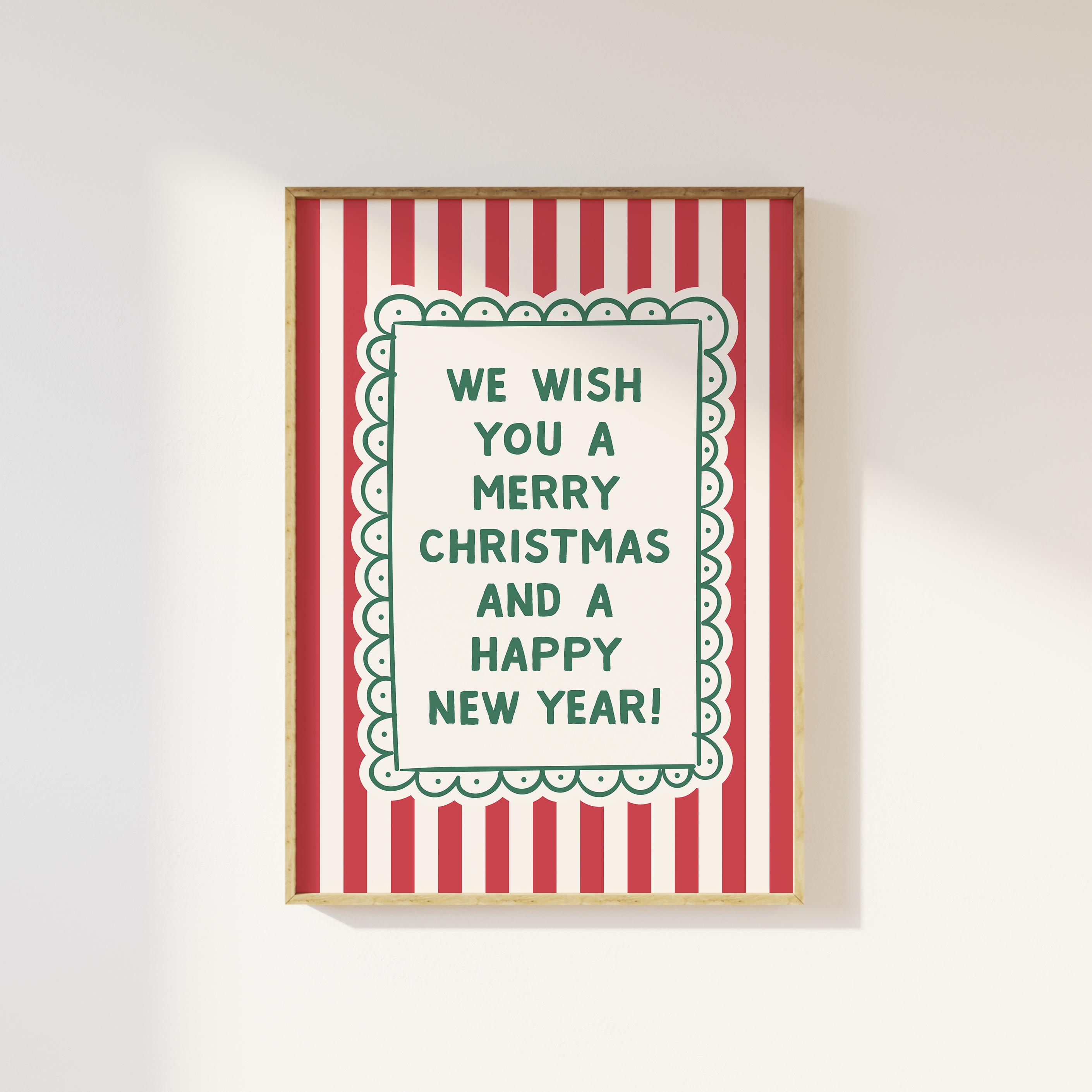 Striped Christmas Print - Image 5