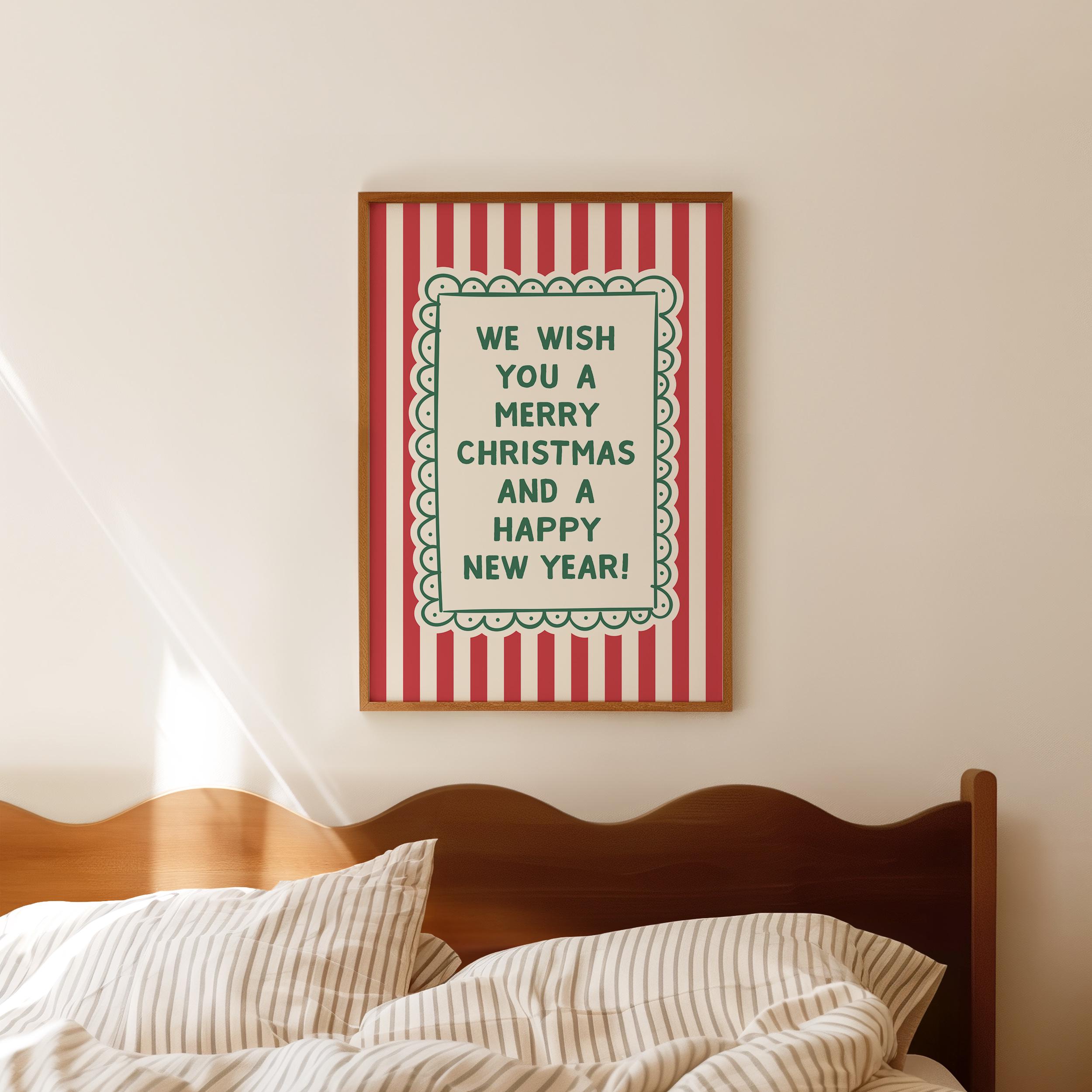 Striped Christmas Print - Image 3