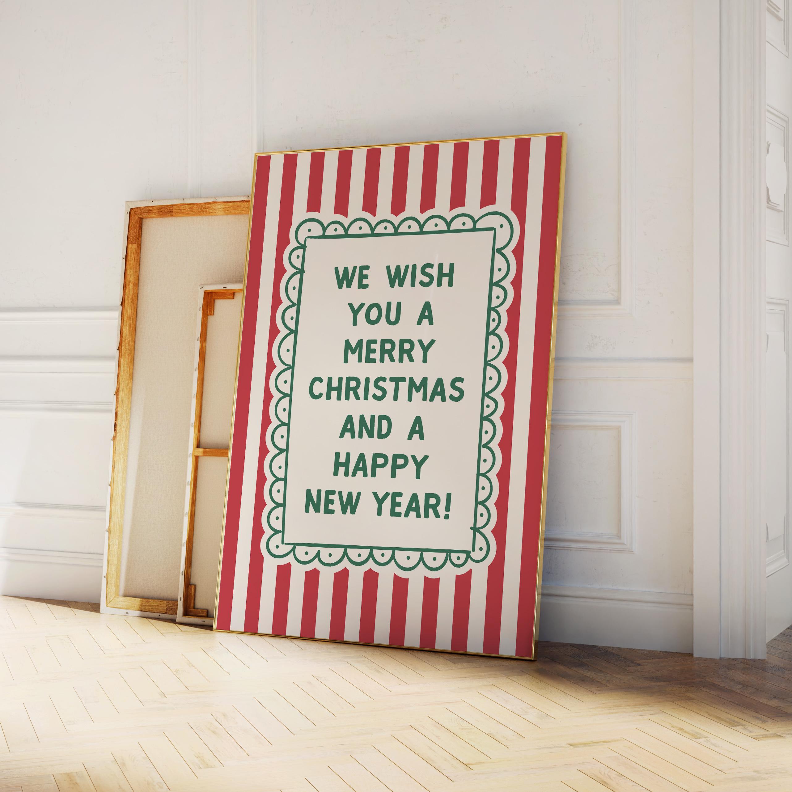 Striped Christmas Print - Image 4