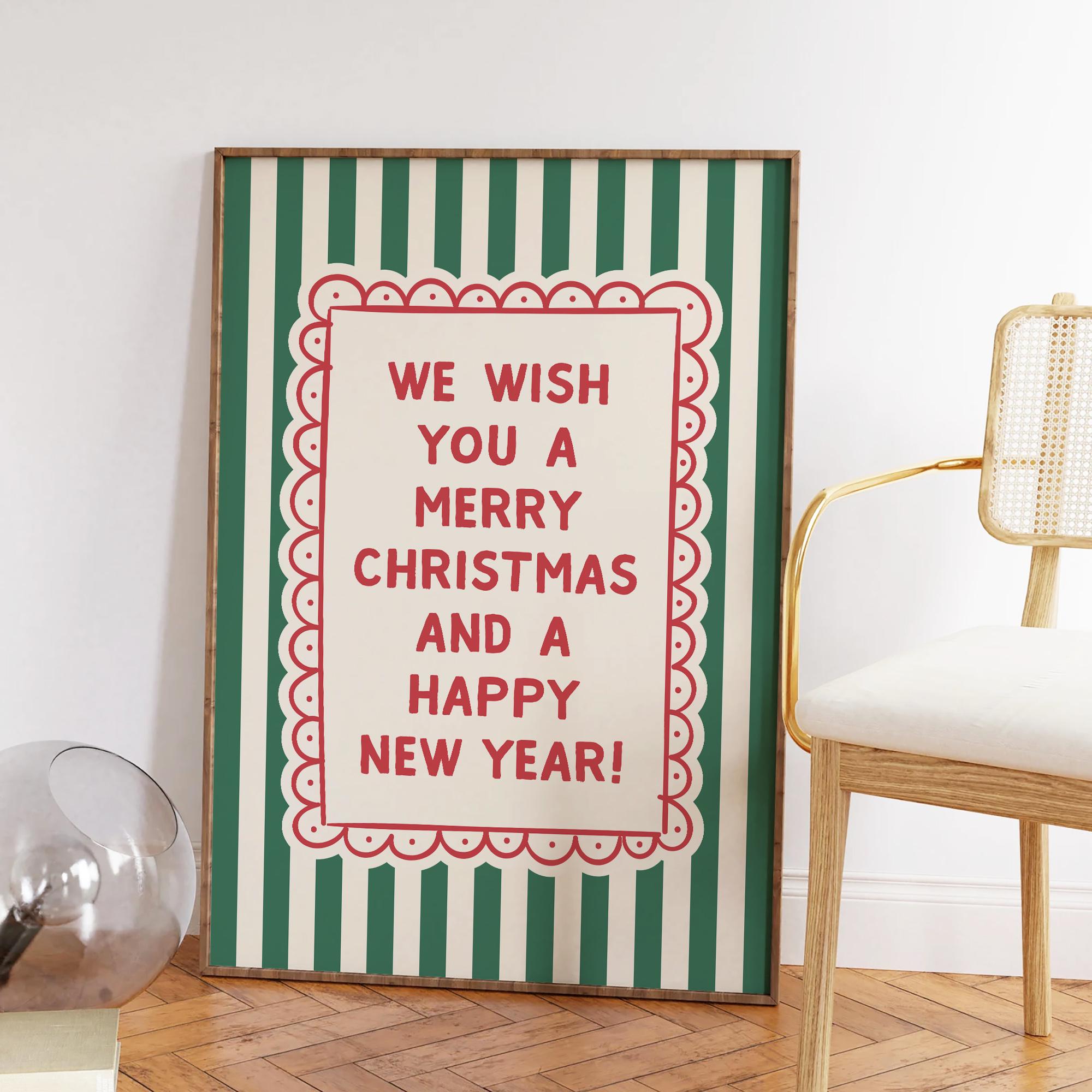 Striped Christmas Print - Image 2
