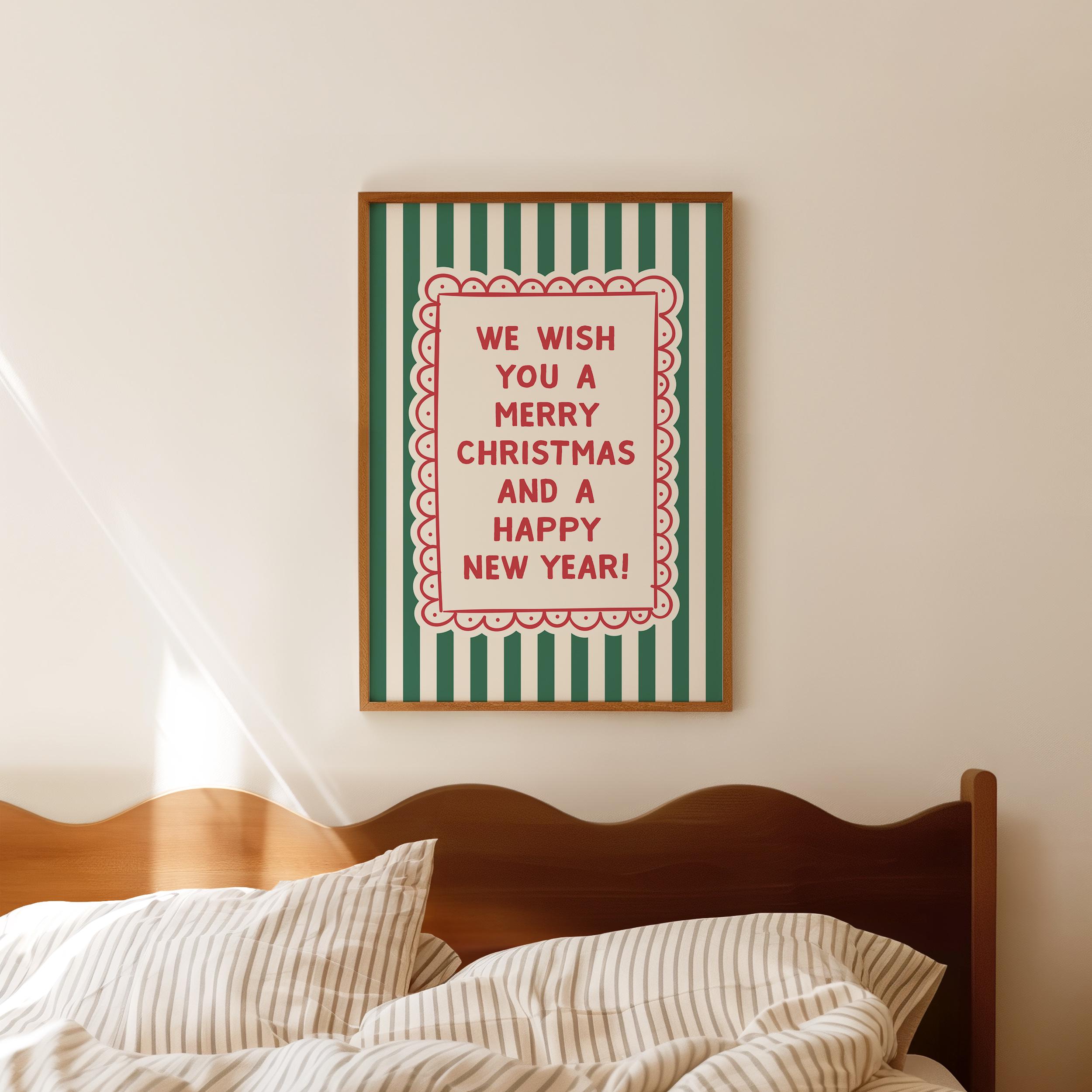 Striped Christmas Print - Image 4