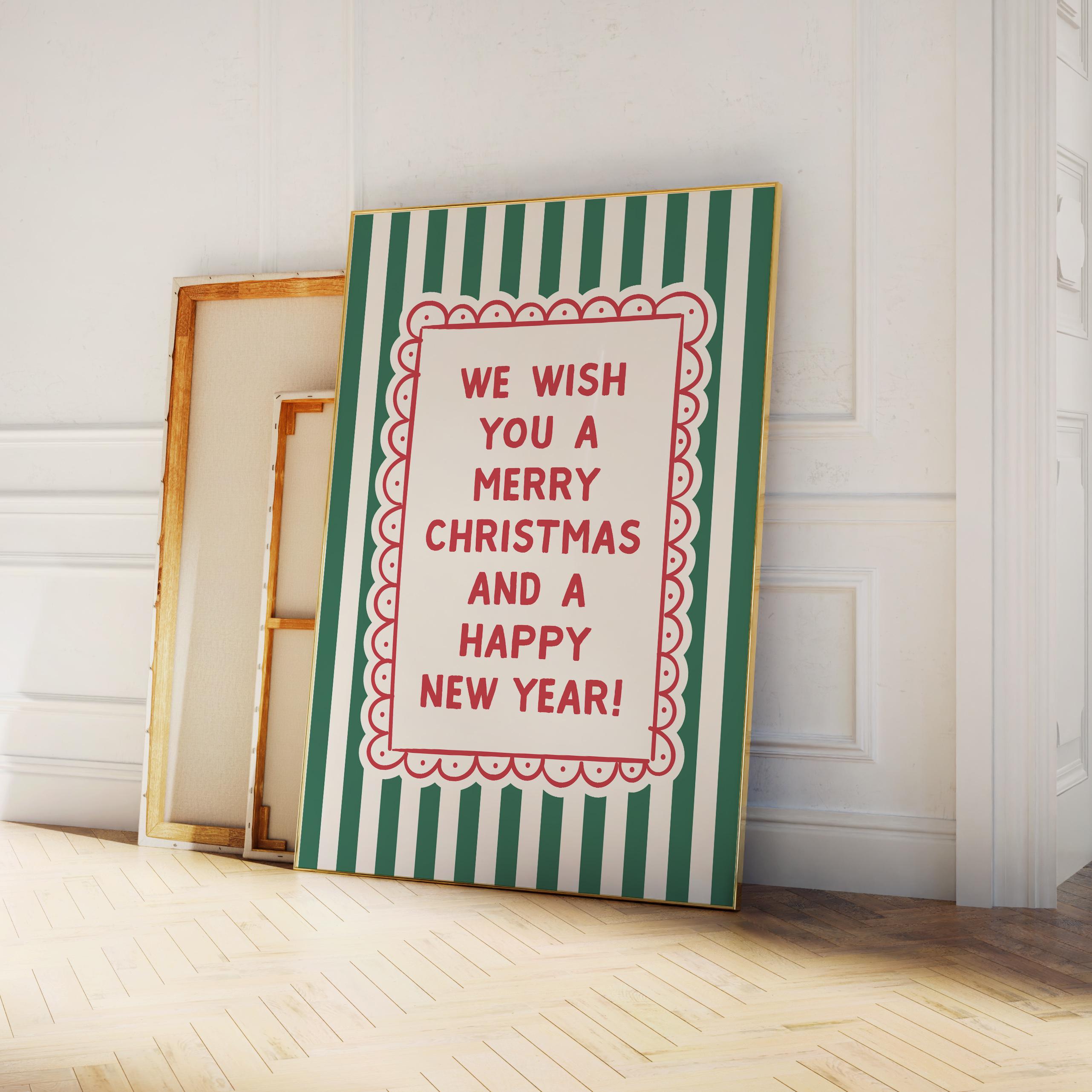 Striped Christmas Print - Image 5