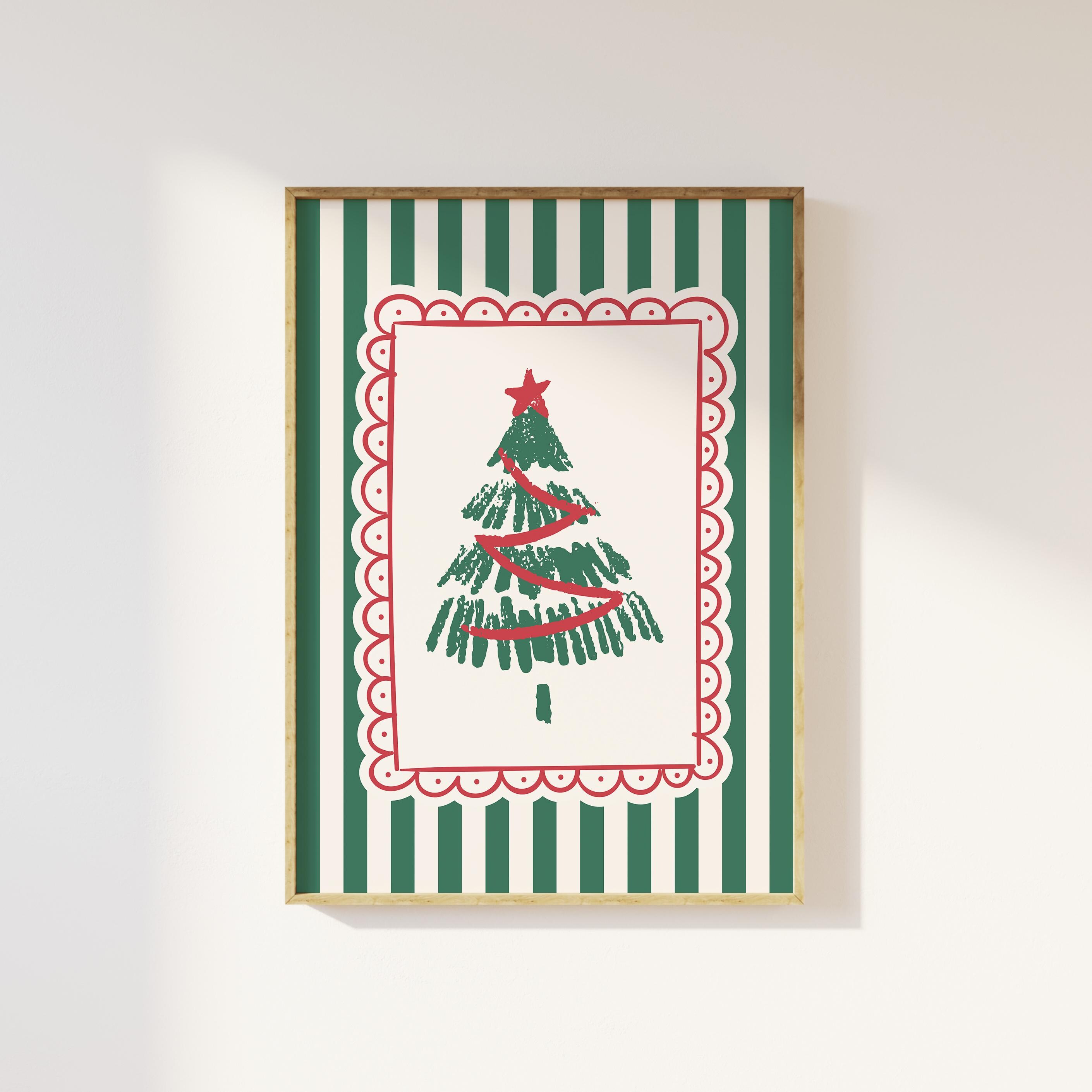 Striped Christmas Print - Image 5