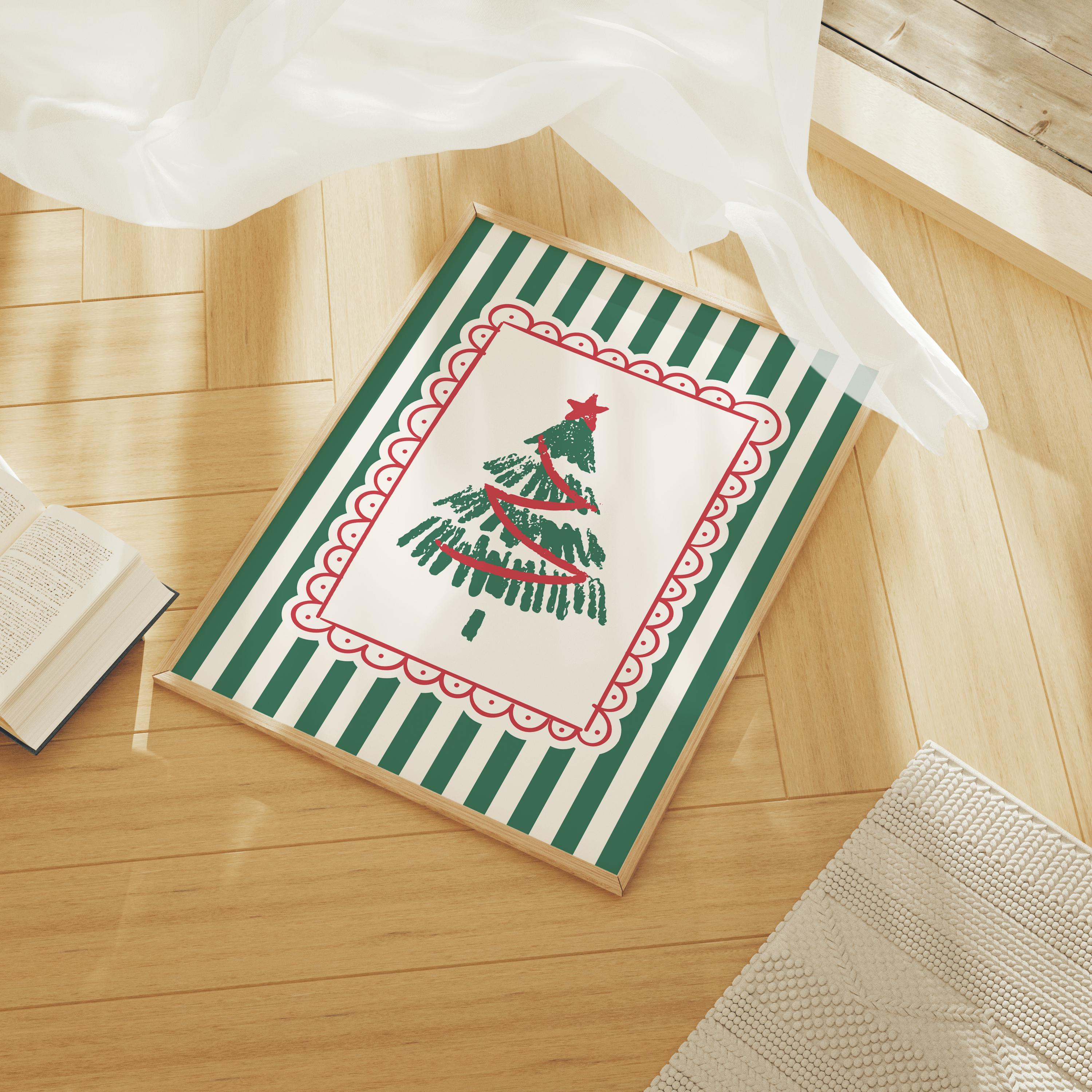Striped Christmas Print - Image 2