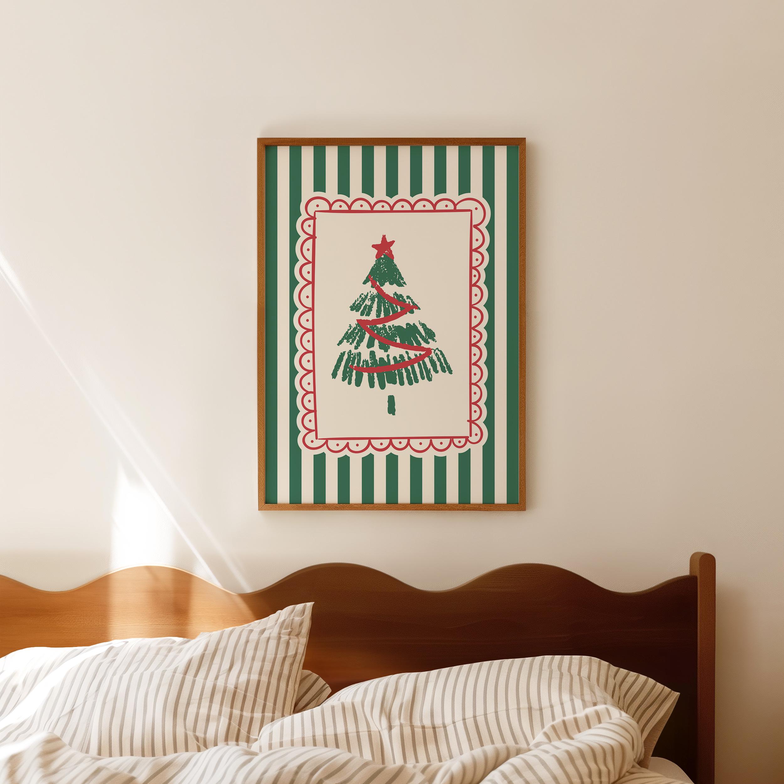 Striped Christmas Print - Image 3