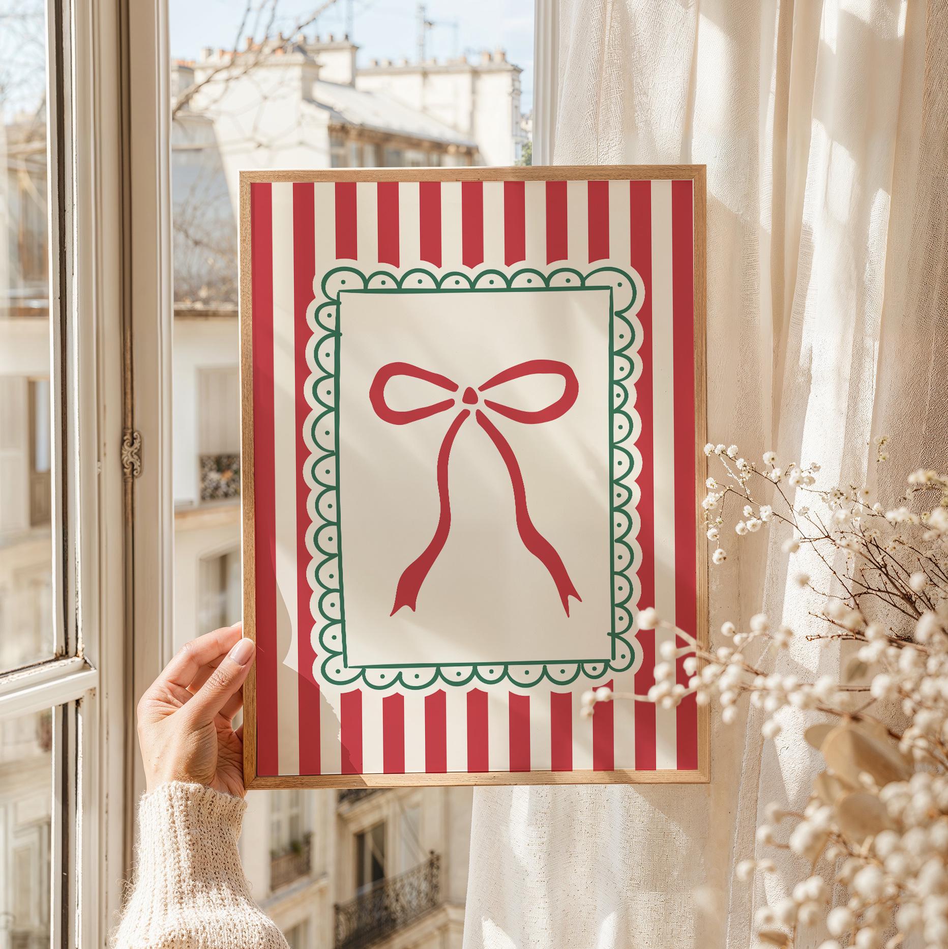 Striped Christmas Print - Image 3