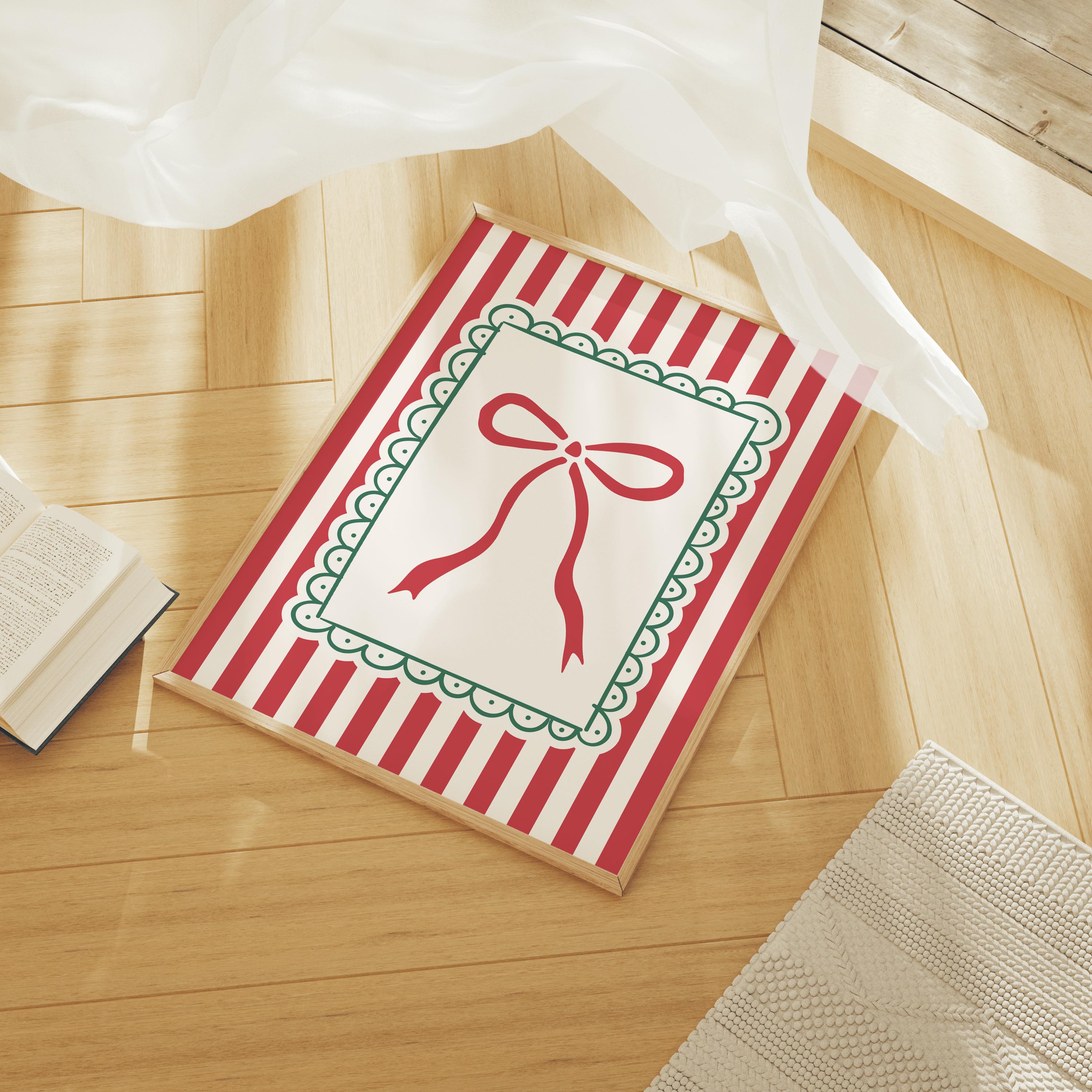 Striped Christmas Print - Image 4