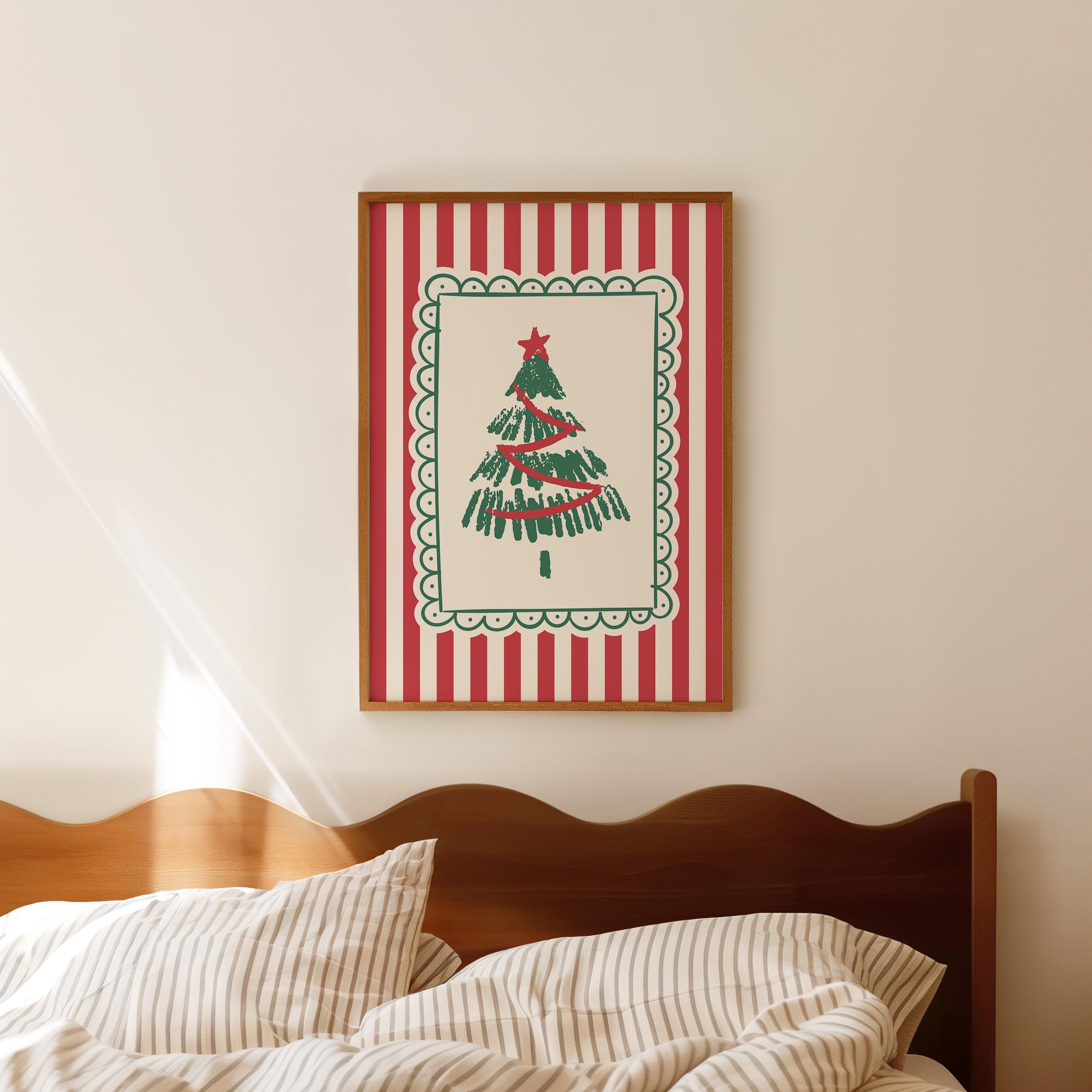 Striped Christmas Print - Image 4