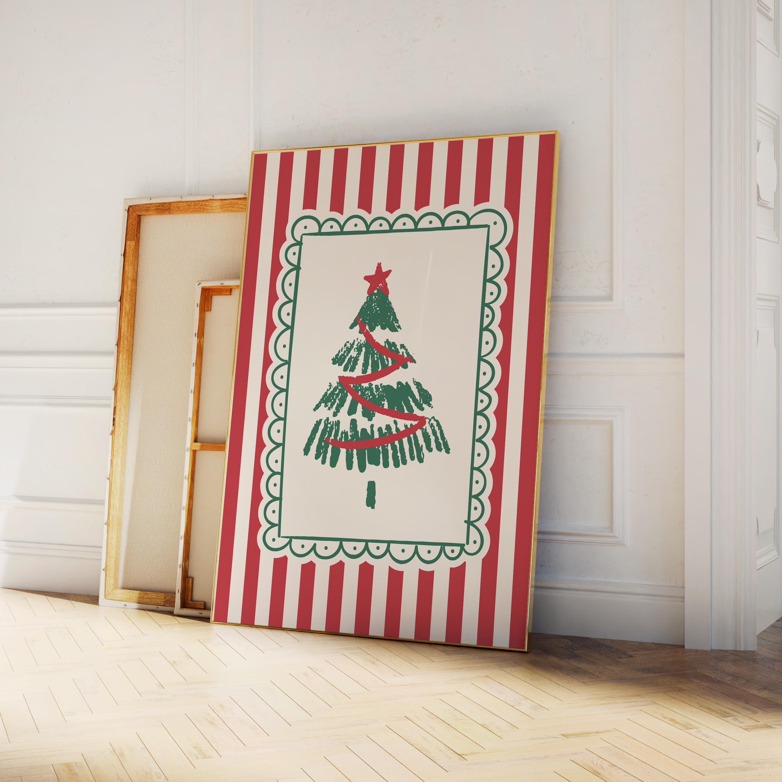 Striped Christmas Print - Image 5