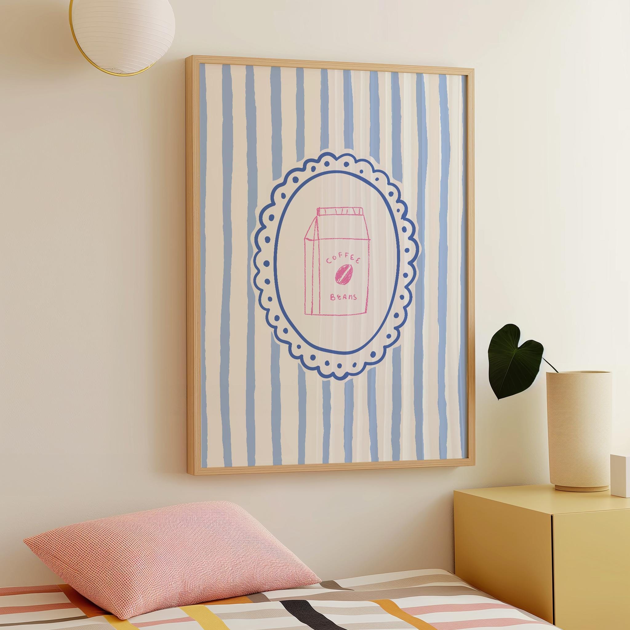 Striped Coffee Print - Image 4