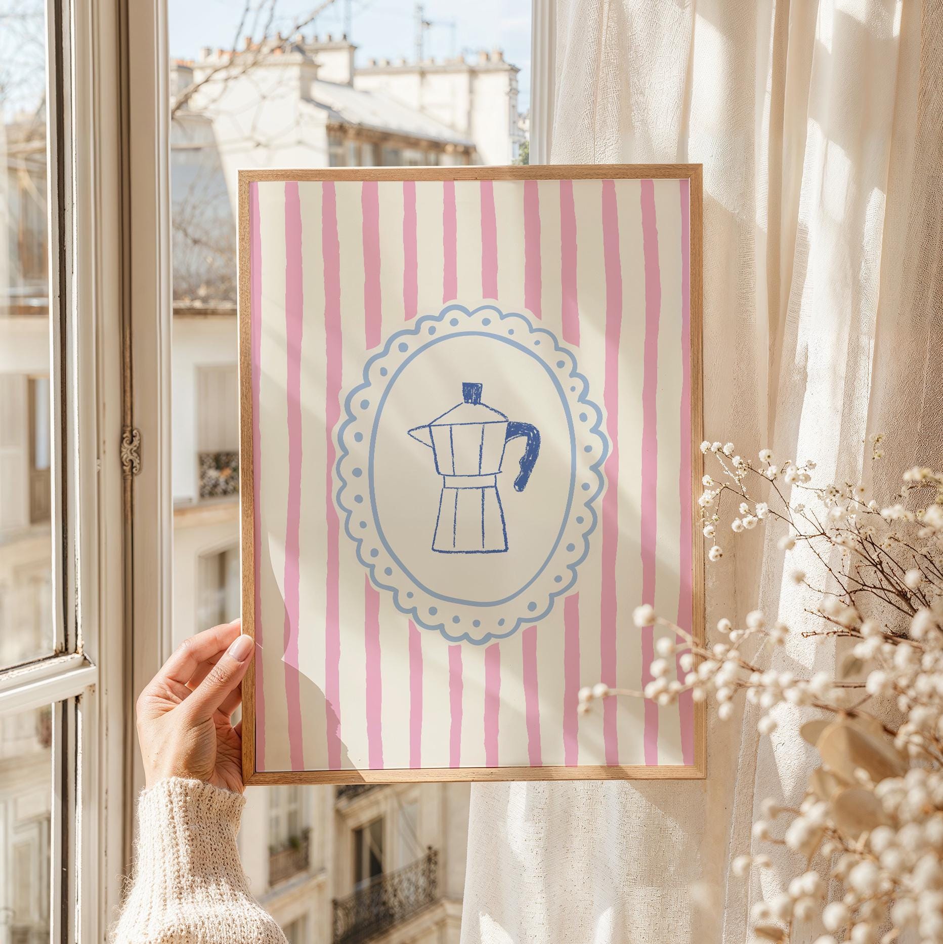 Striped Coffee Print - Image 2