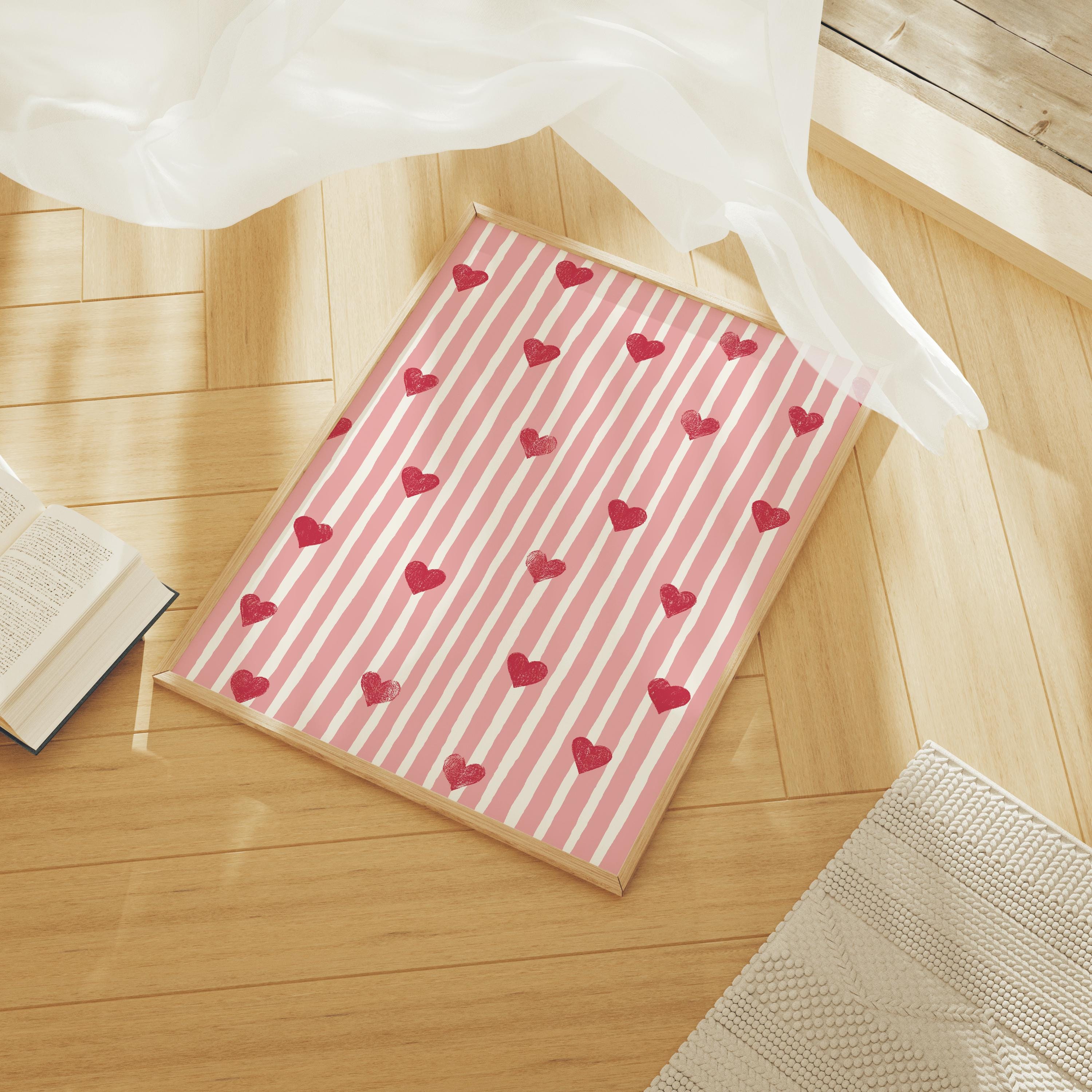 Striped Hearts Print - Image 5