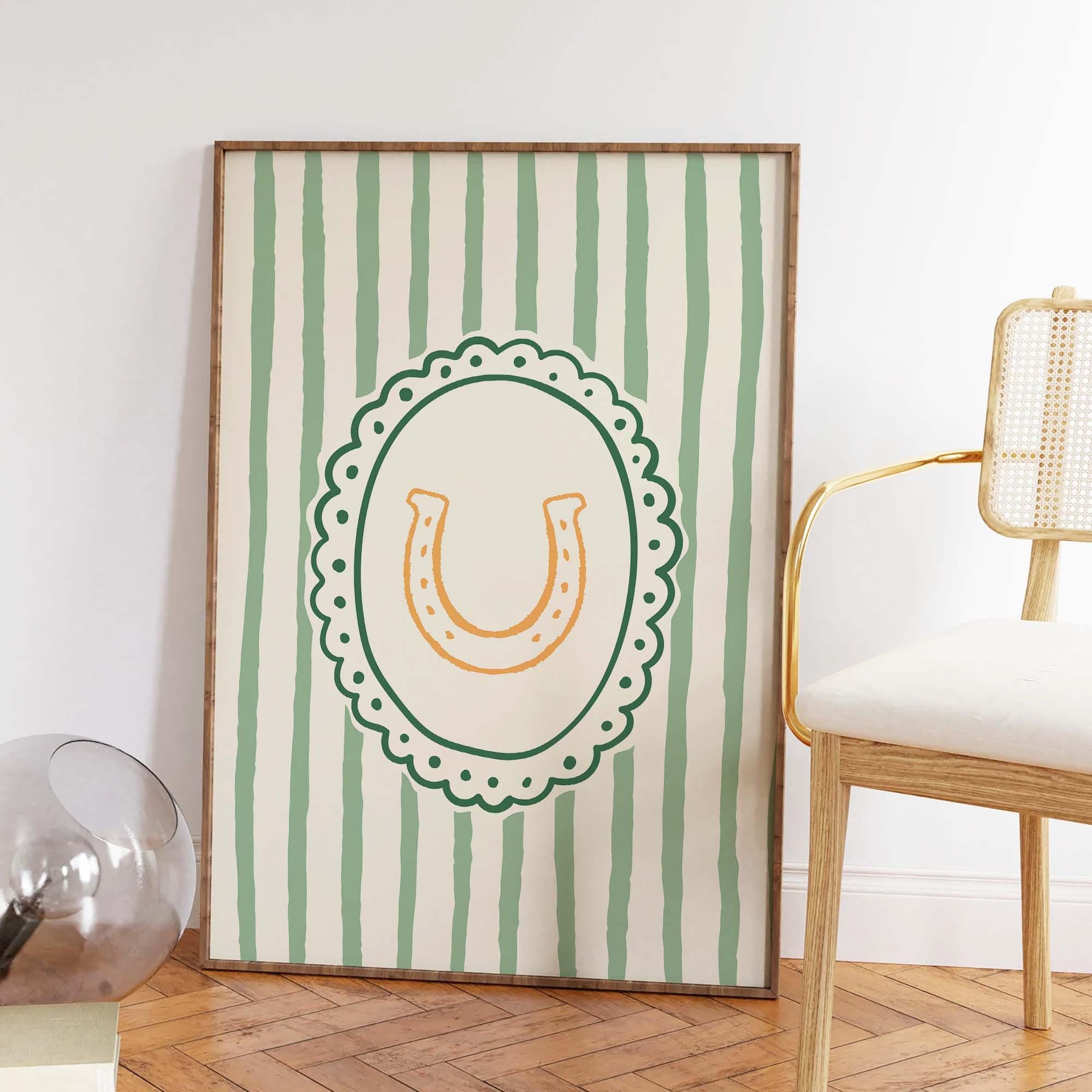 Striped Horseshoe Print - Image 2