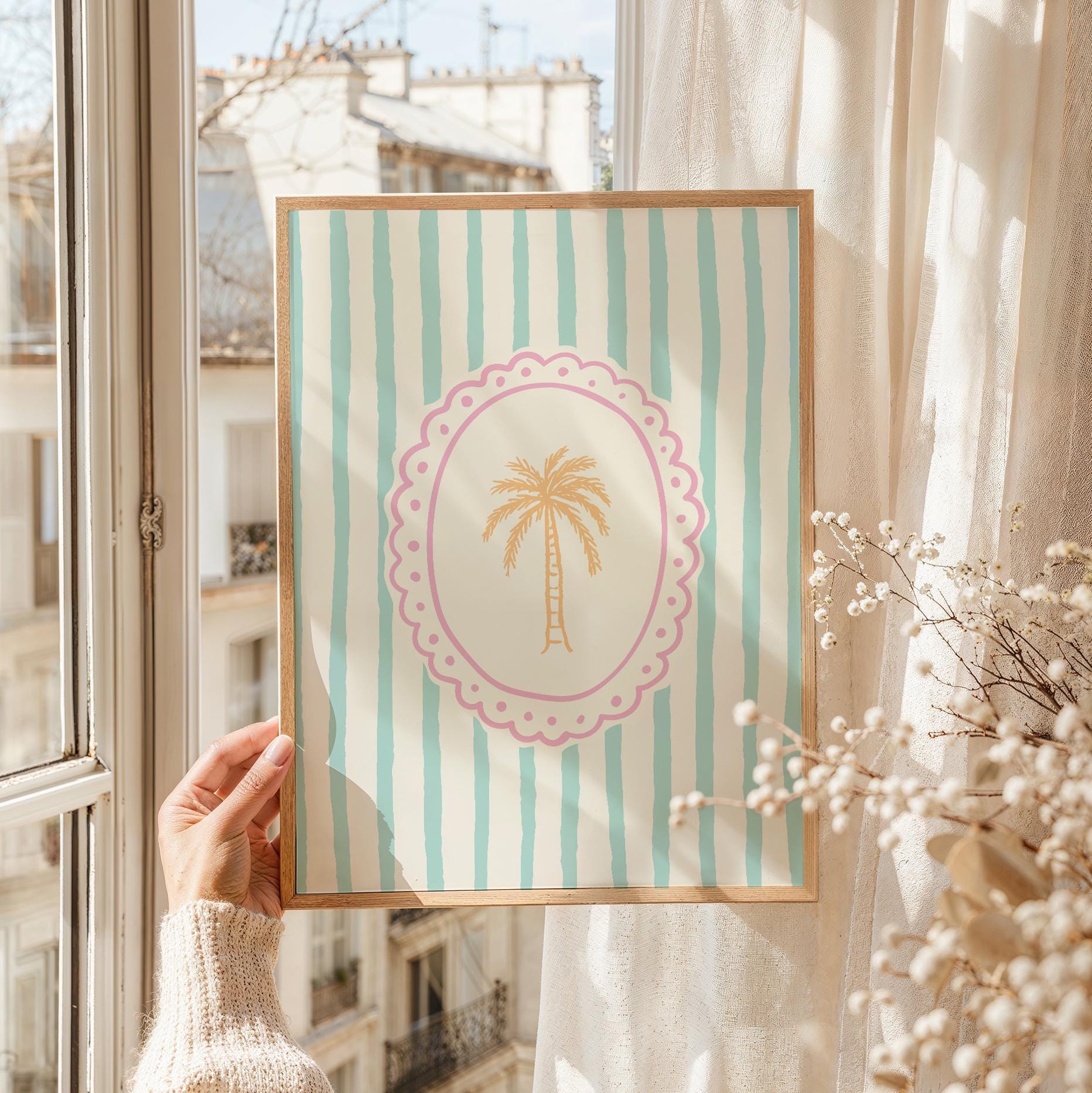 Striped Palm Tree Print - Image 3