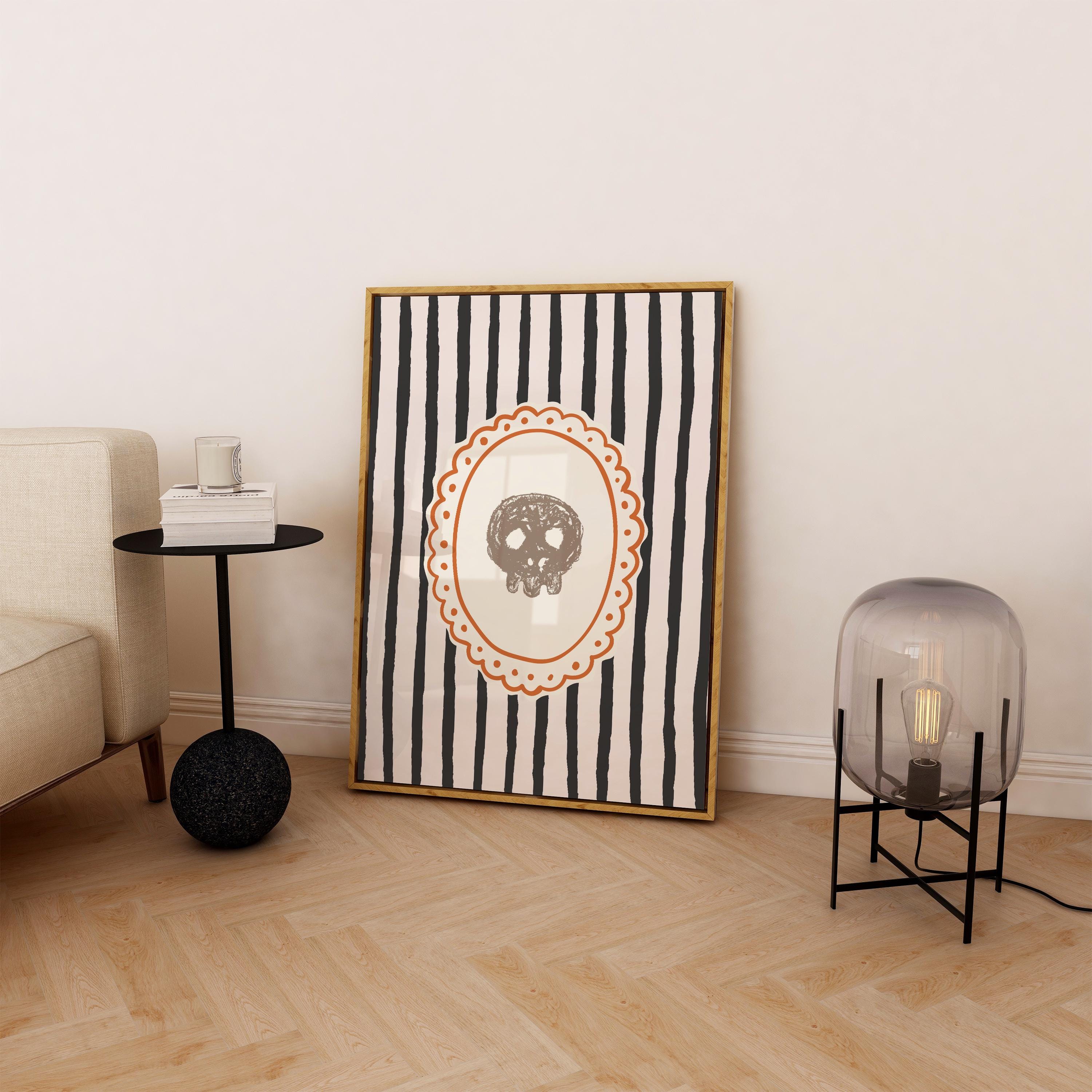 Striped Pumpkin Print