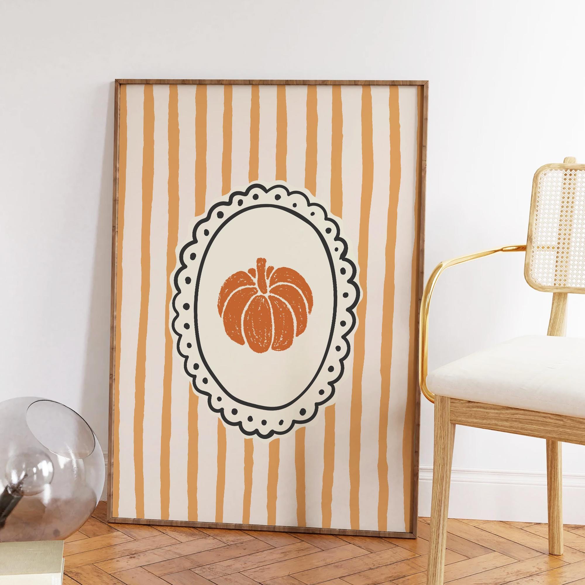 Striped Pumpkin Print - Image 2