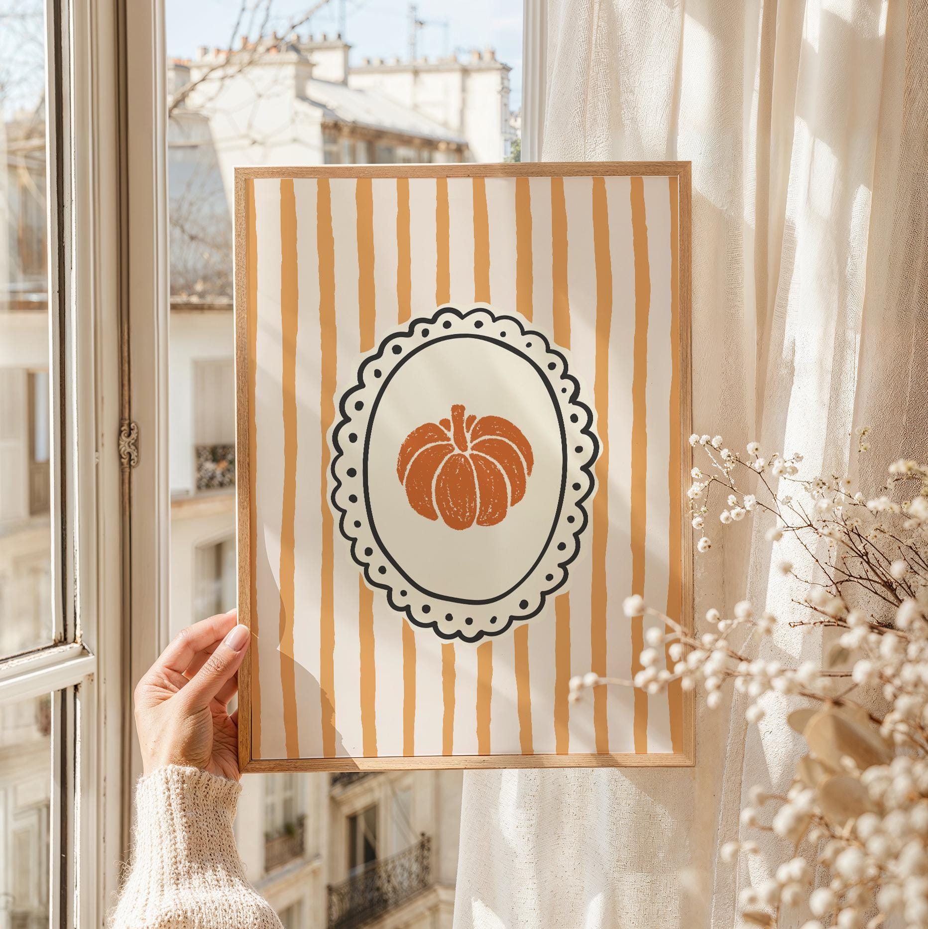 Striped Pumpkin Print - Image 3