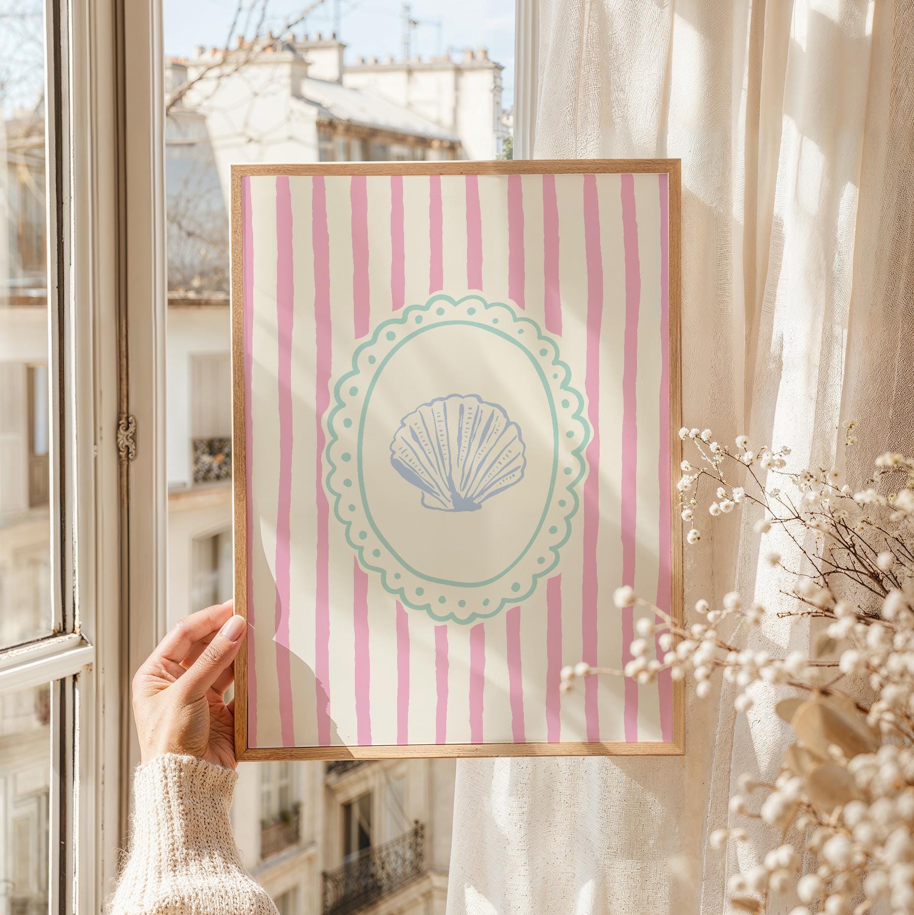 Striped Seashell Print - Image 2