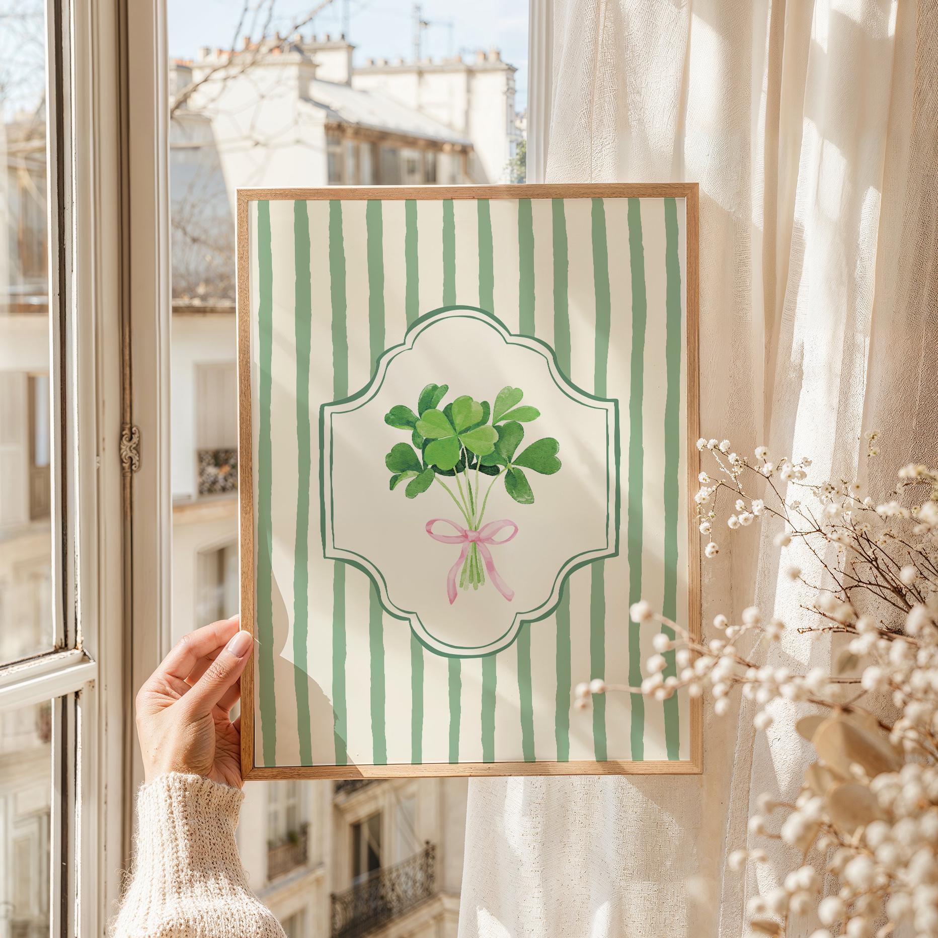 Striped Shamrock Print - Image 2