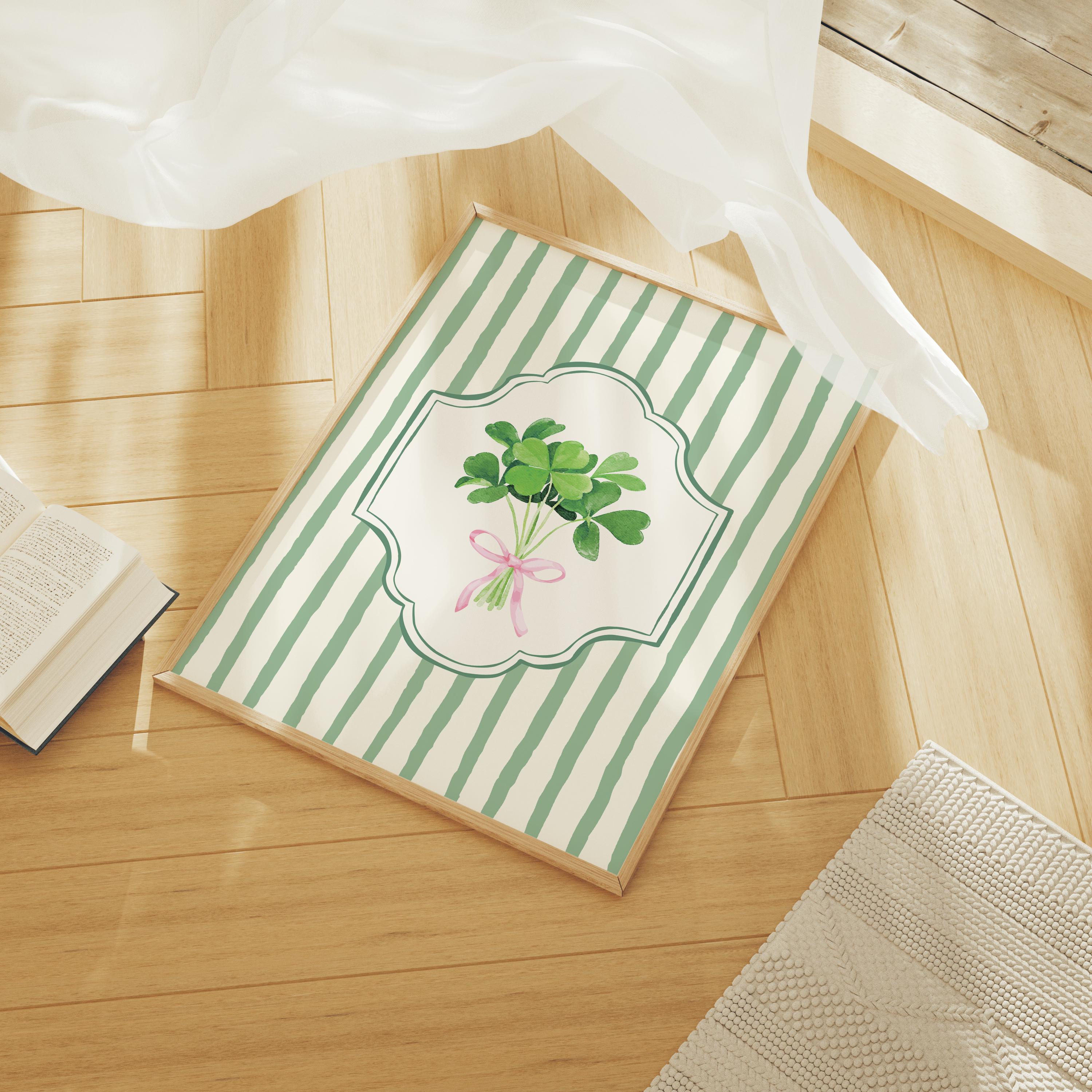 Striped Shamrock Print - Image 3