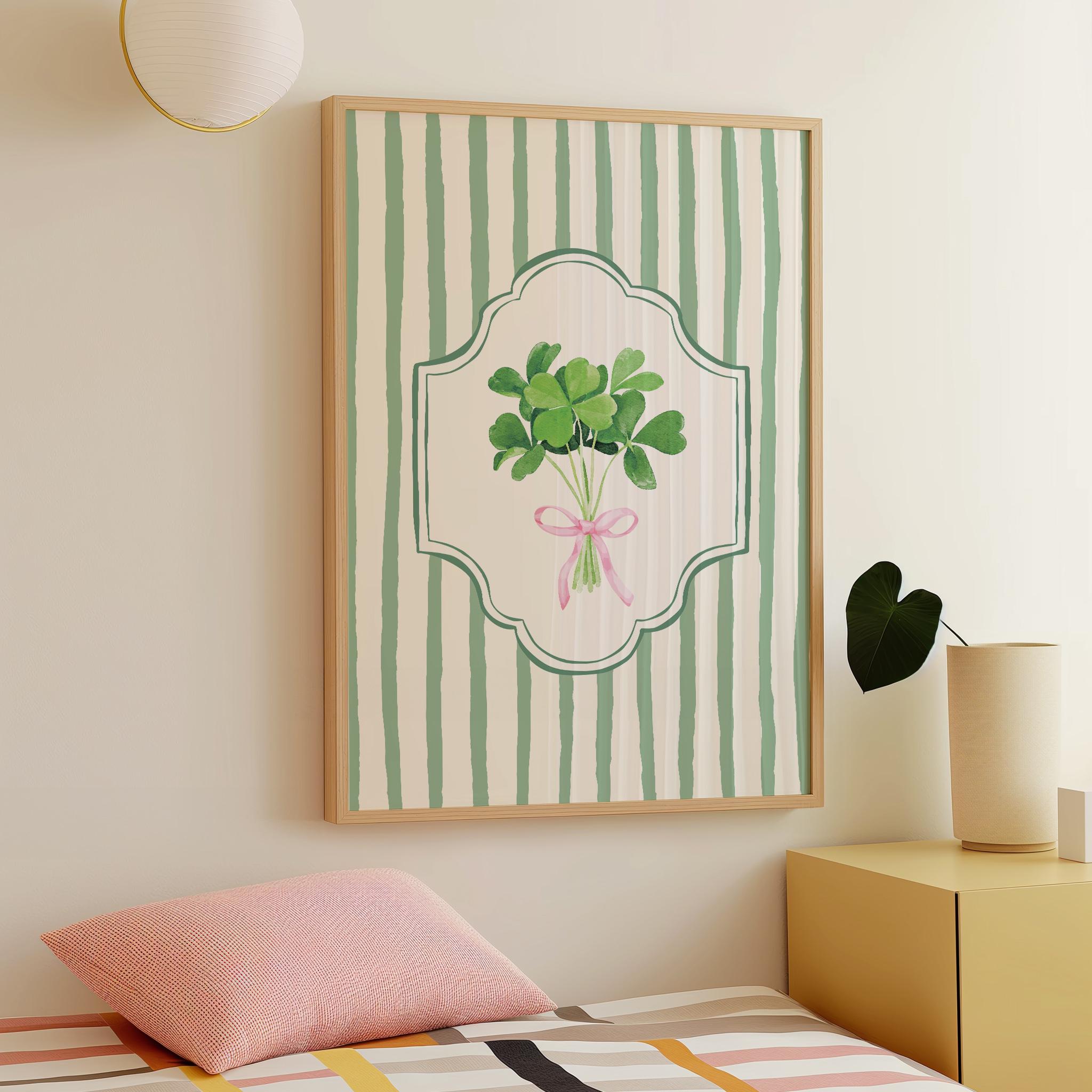 Striped Shamrock Print - Image 4
