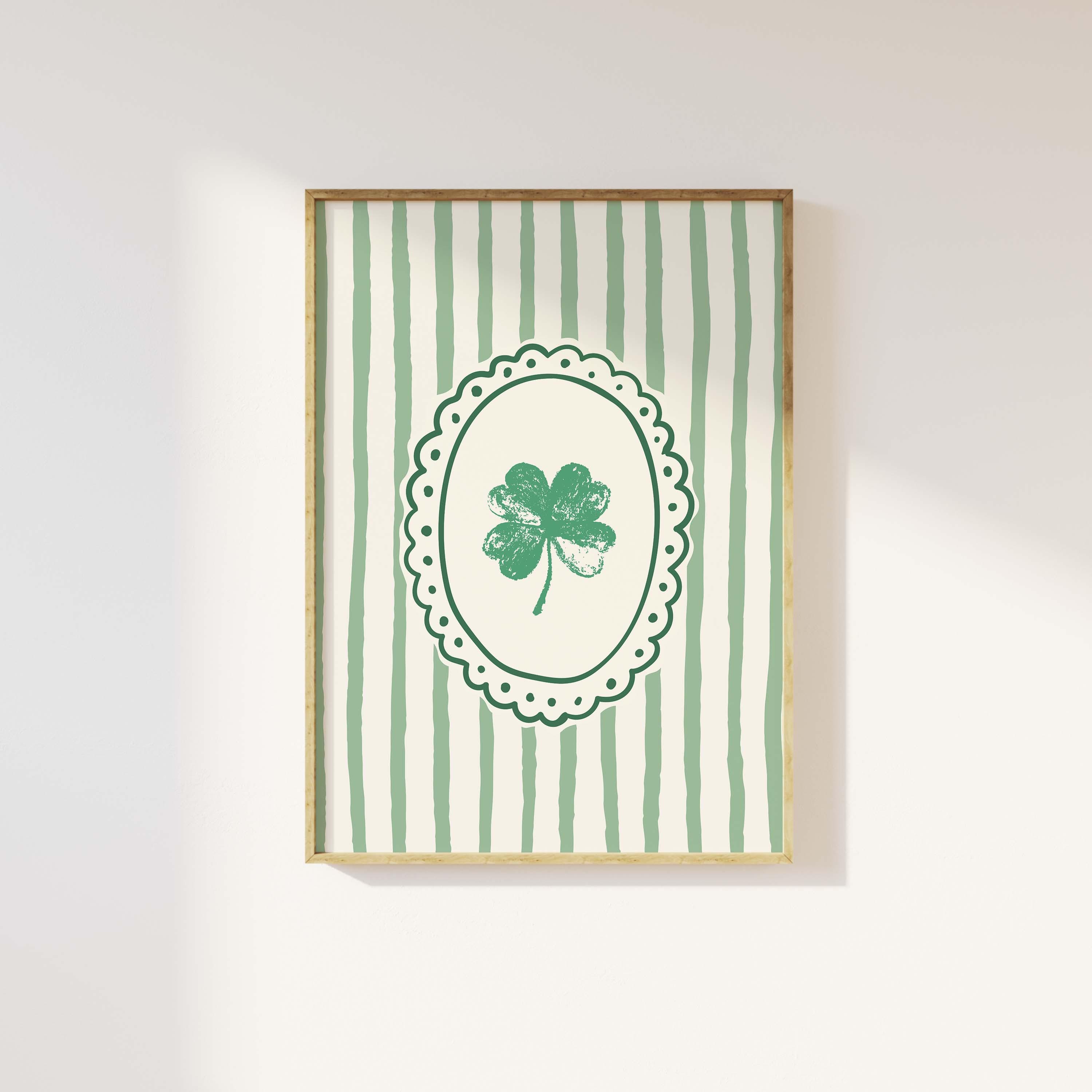 Striped Shamrock Print - Image 4
