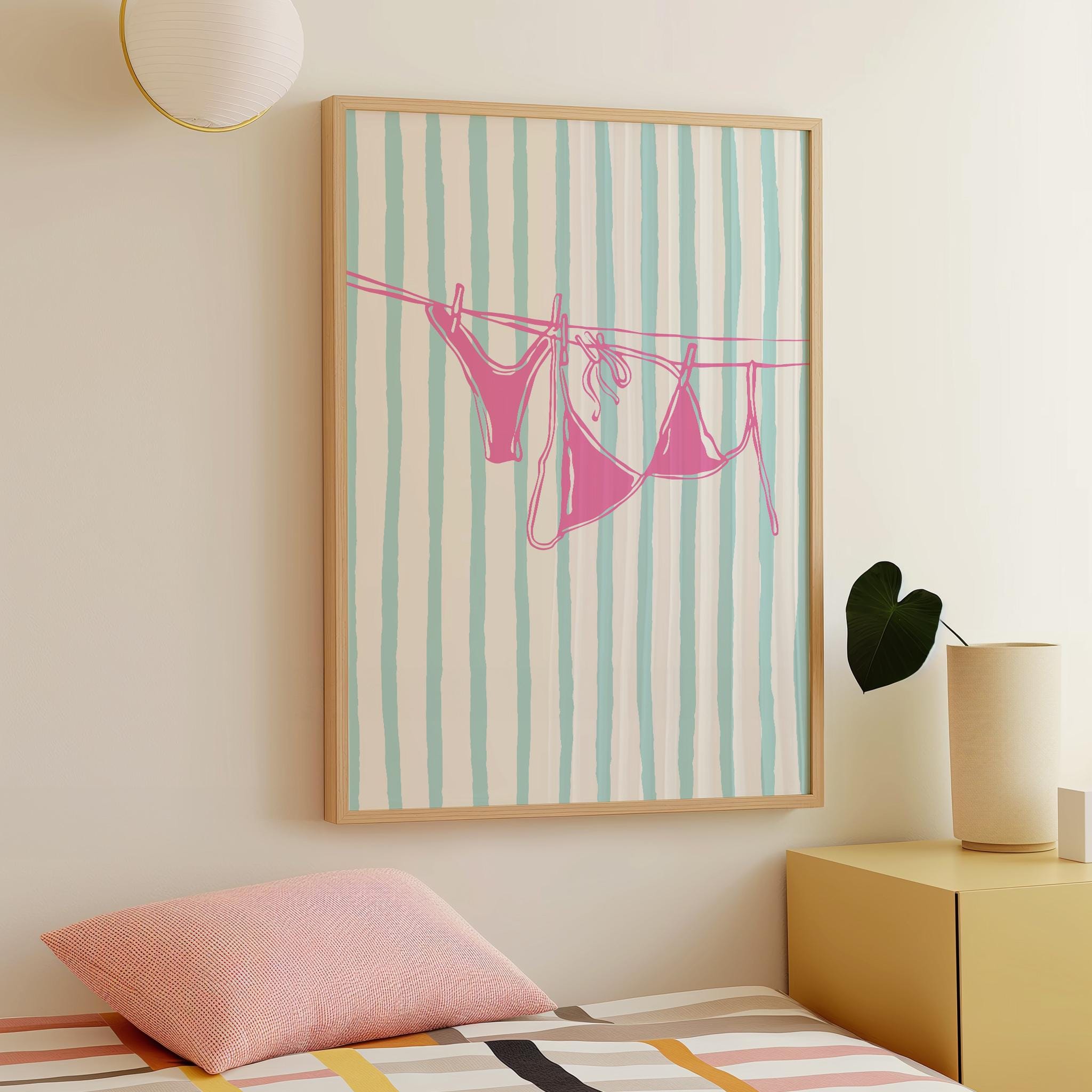 Striped Swimsuit Print - Image 5