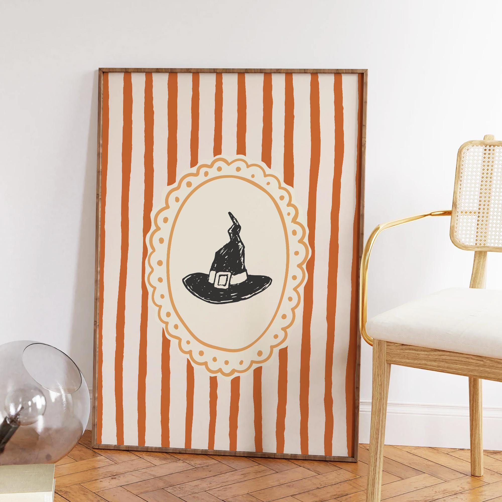 Striped Witch Print