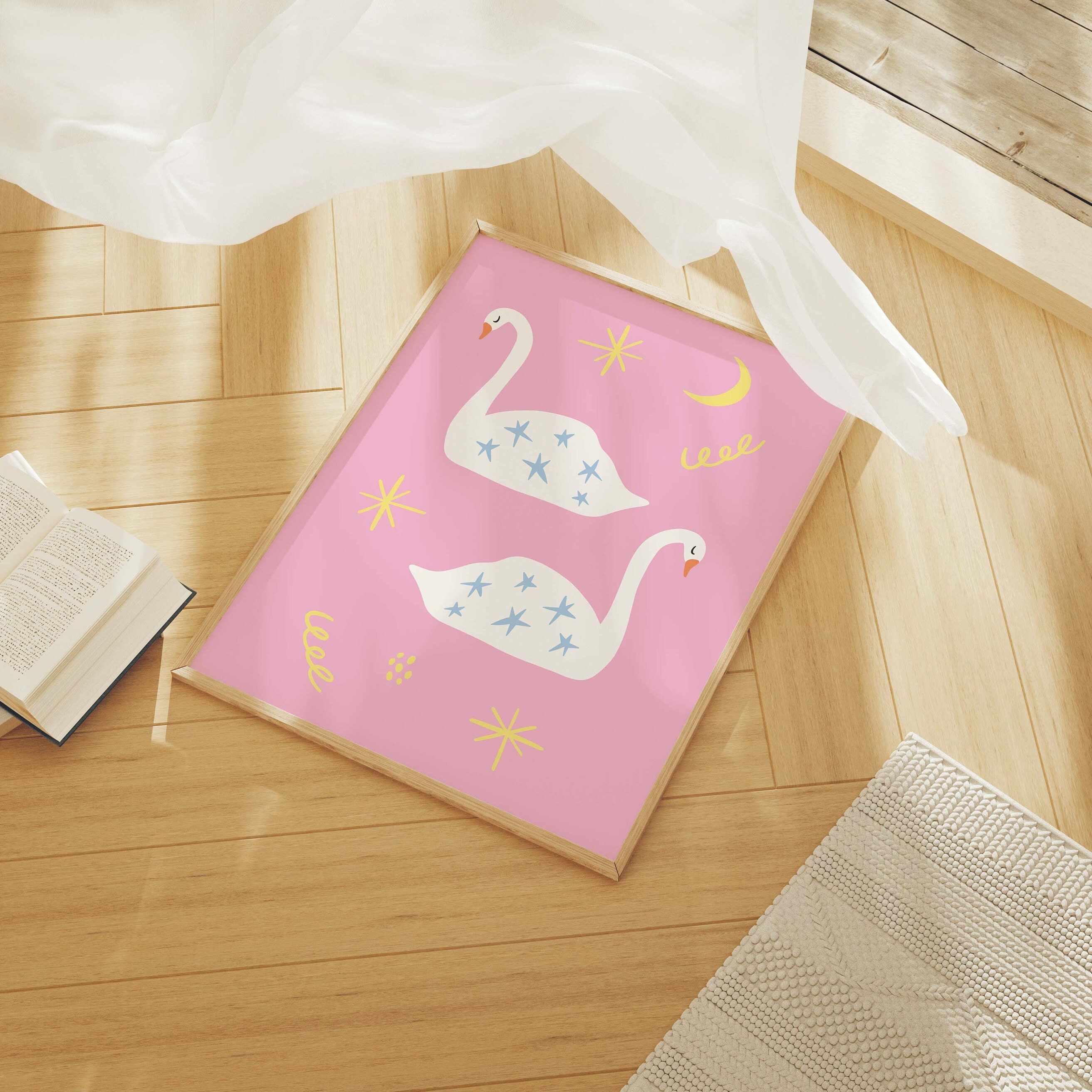 Swans Print - Image 2