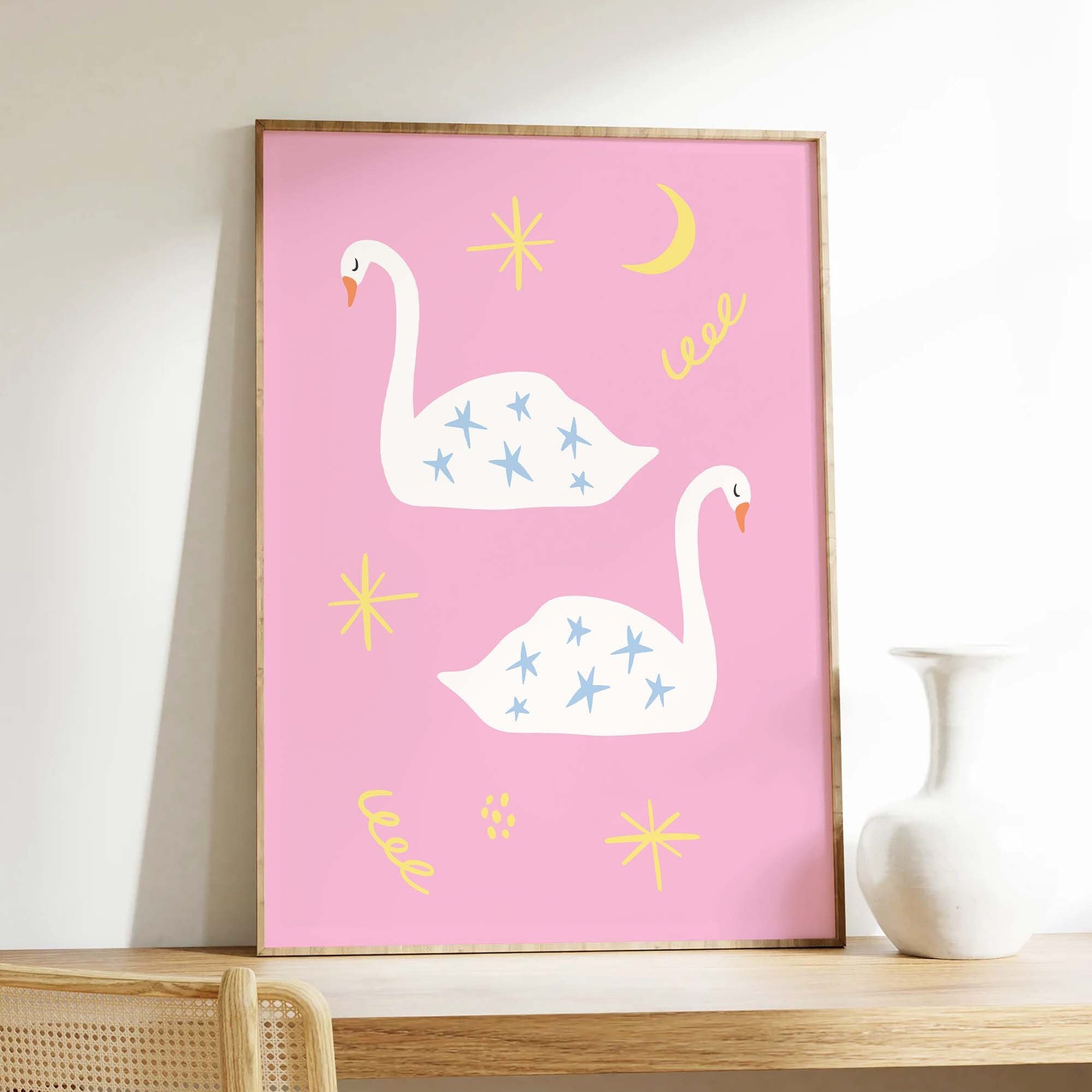 Swans Print - Image 4