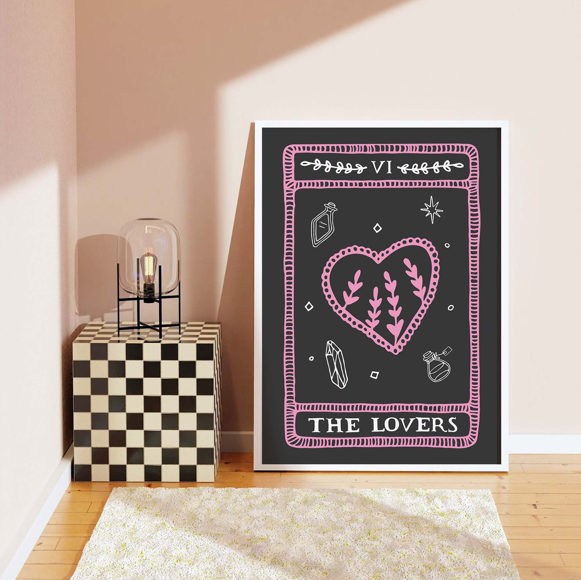 The Lovers Tarot Card Print - Image 3