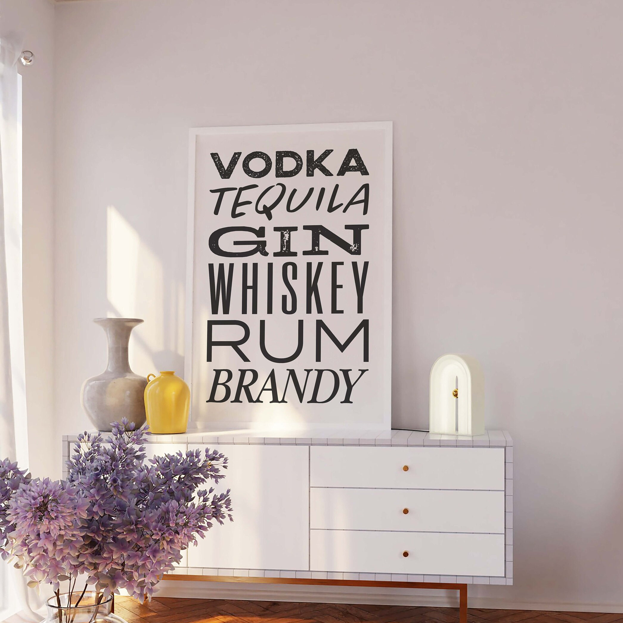 Trendy Bar Cart Print - Image 4